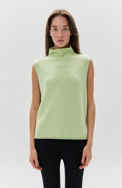 Mockneck cashmere vest TOVA