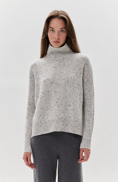 Highneck cashmere sweater HEIDI BLENDER