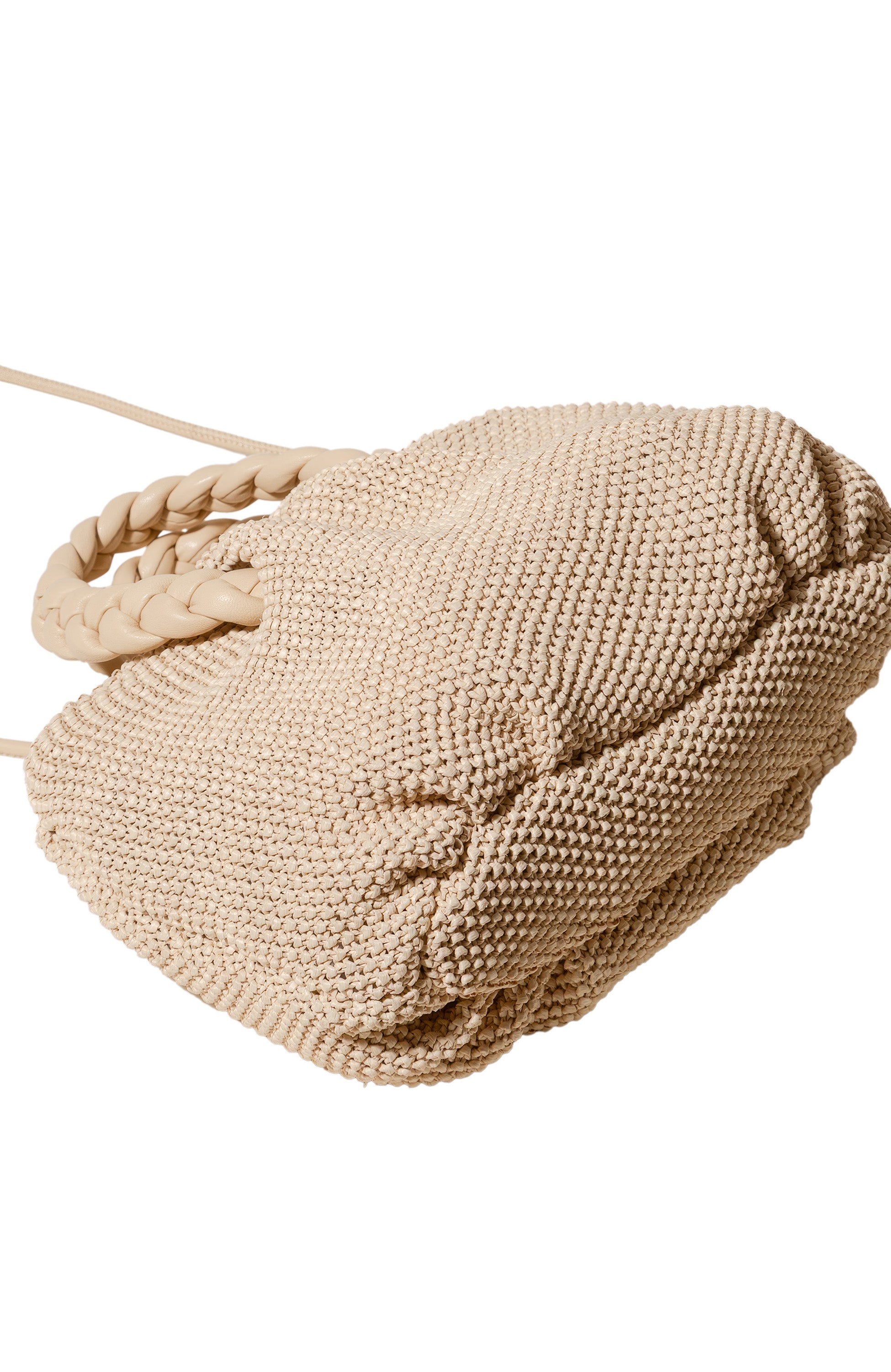 Hereu Neutral Crossbody bag bombon m soft raffia image 3