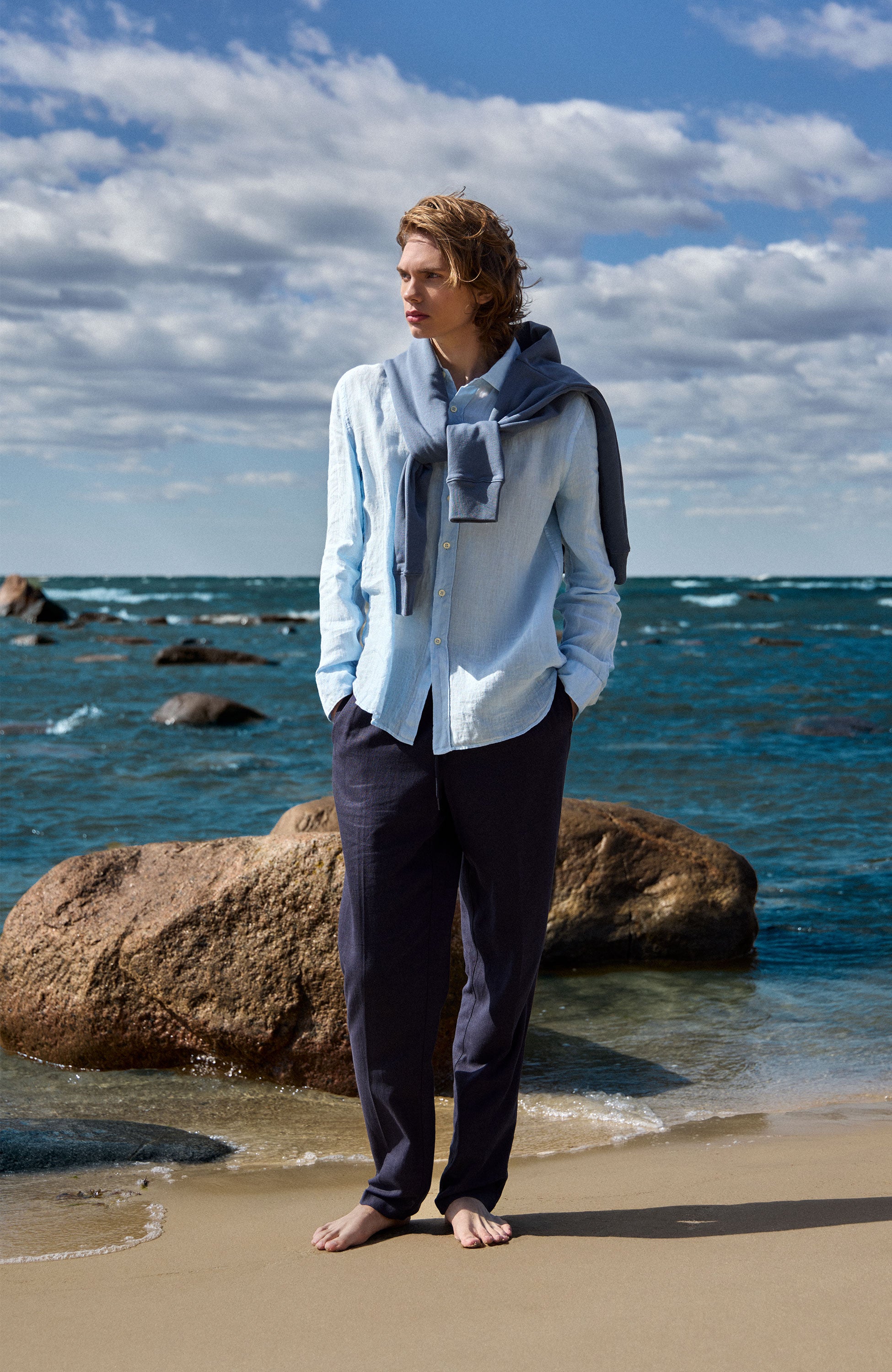 Long sleeve linen shirt