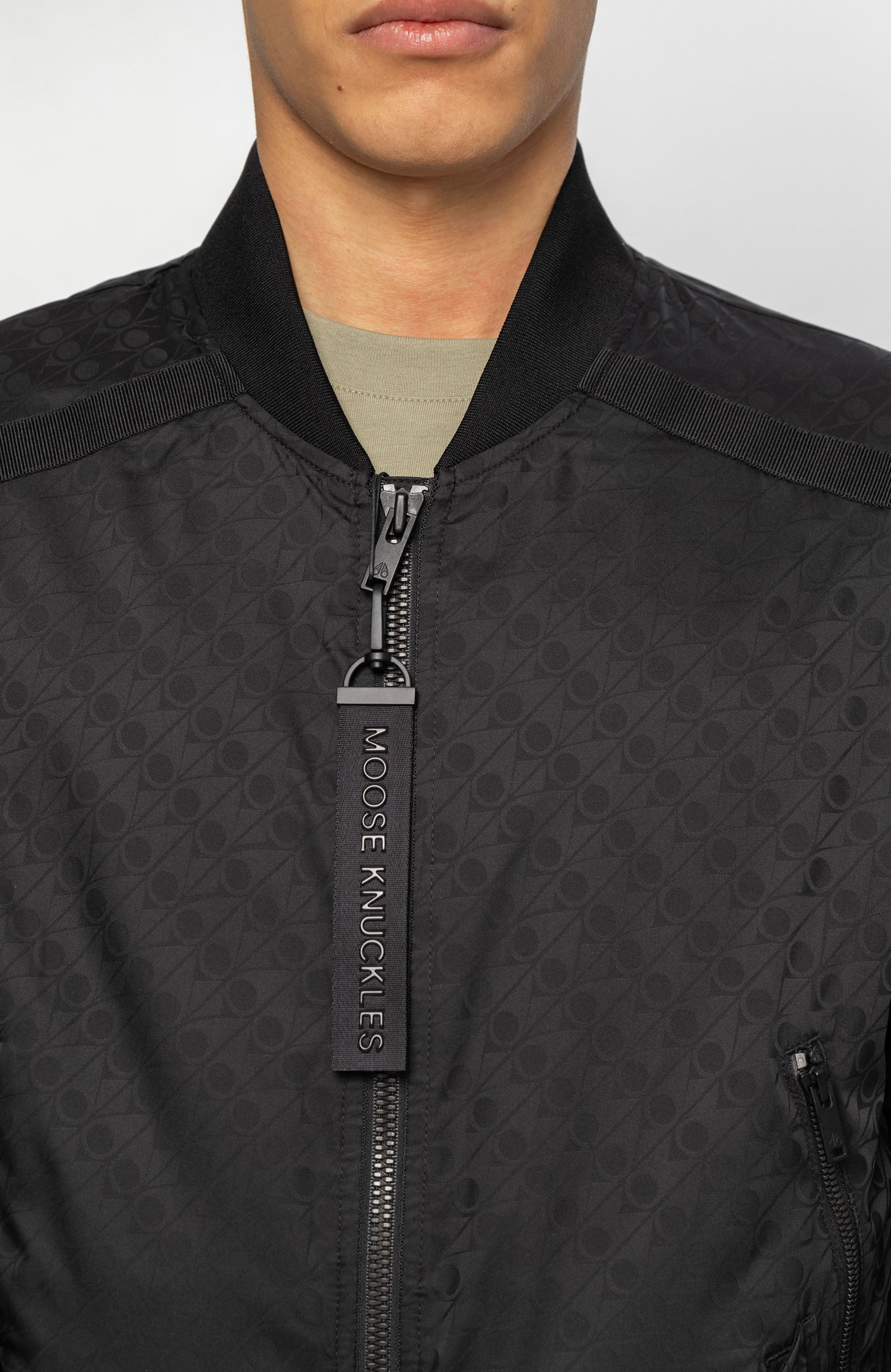 Logo-pattern bomber jacket COURVILLE