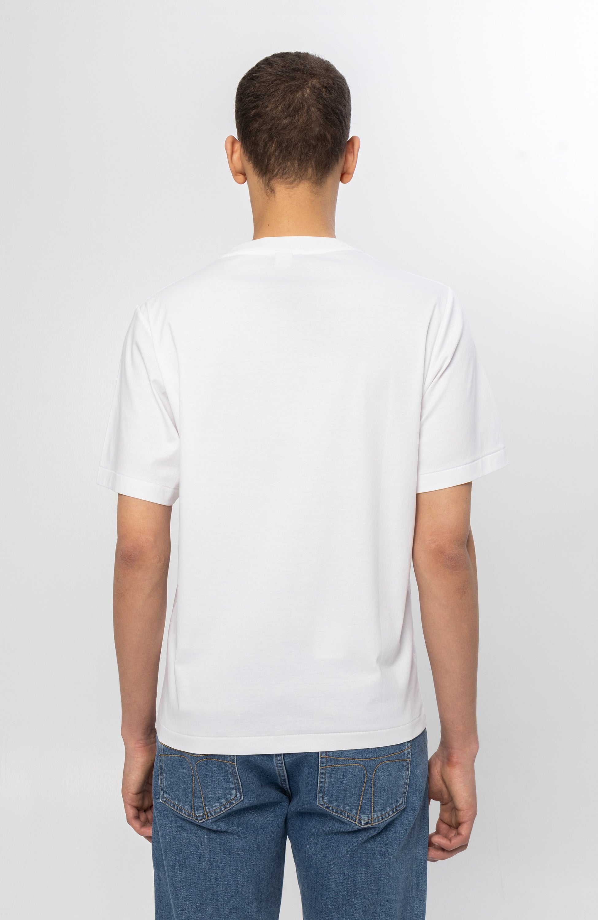 Mercerized relaxed-fit t-shirt LOGRA