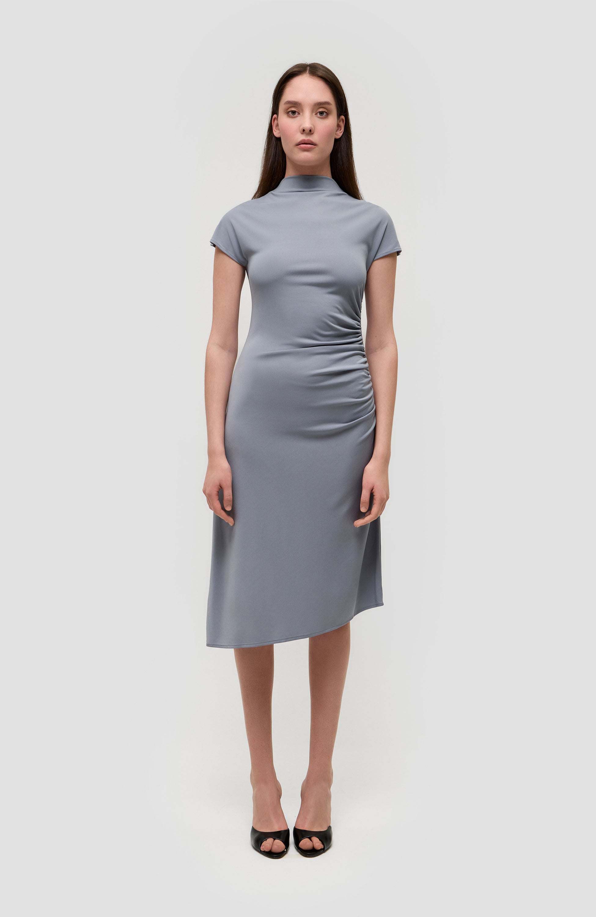 Drape midi dress ALIZ