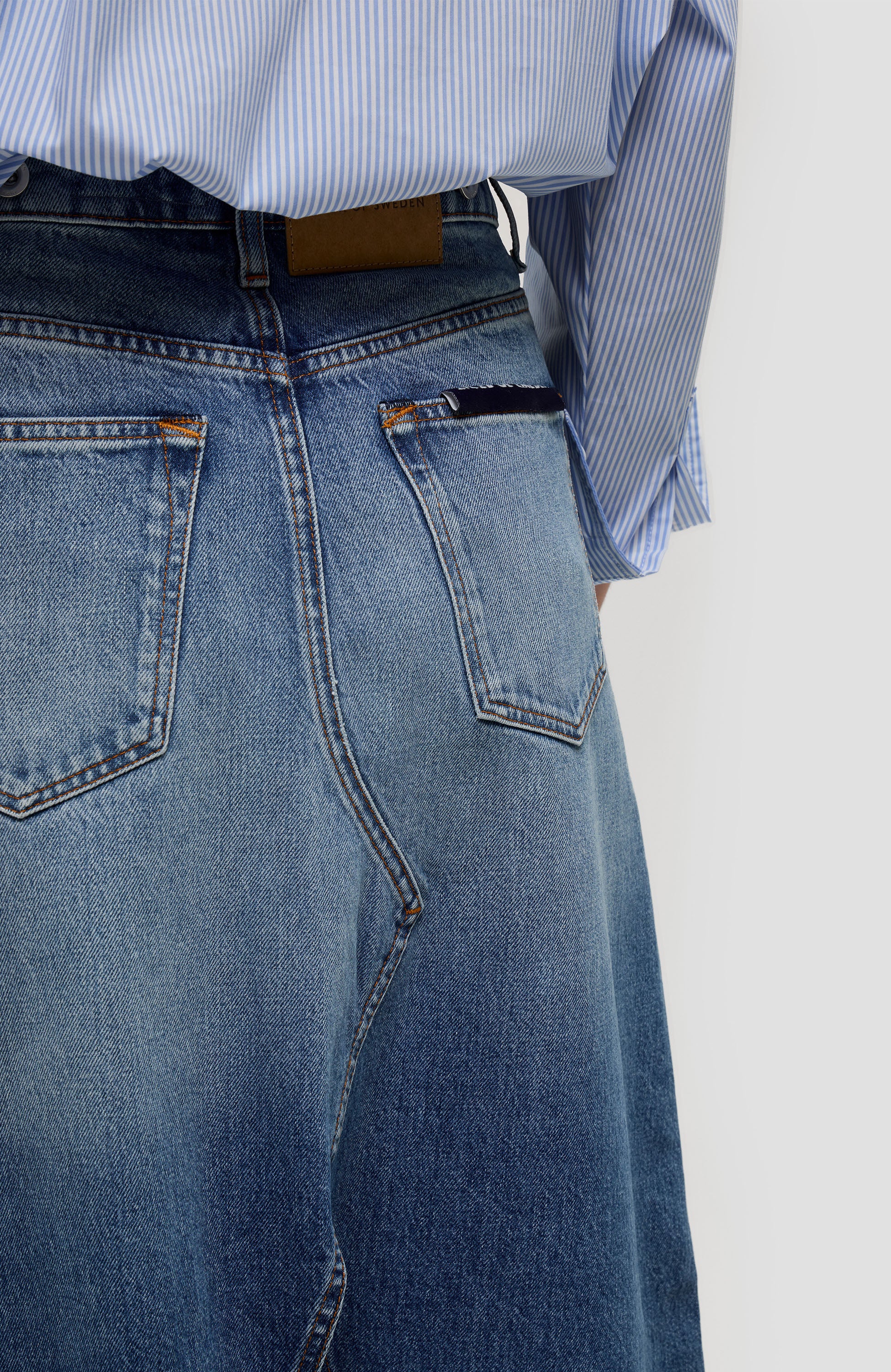 Tiger of sweden Blue Front-slit denim skirt tillis image 7