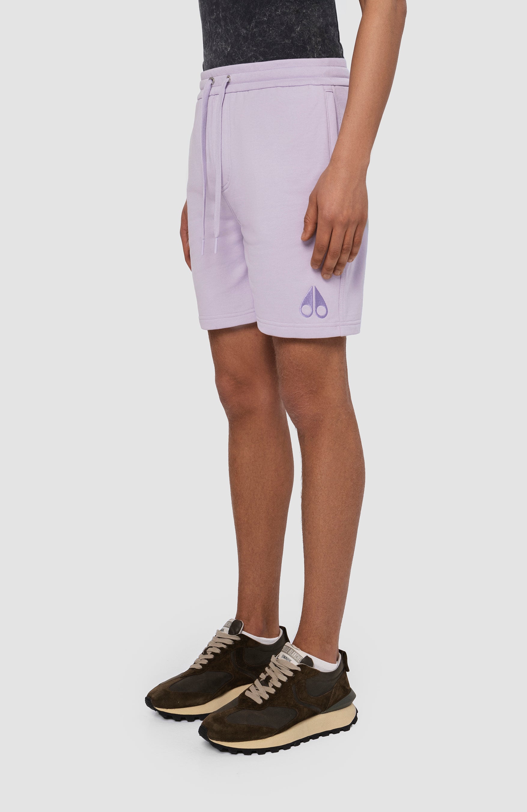 Moose knuckles Purple Drawstring cotton shorts clyde image 3