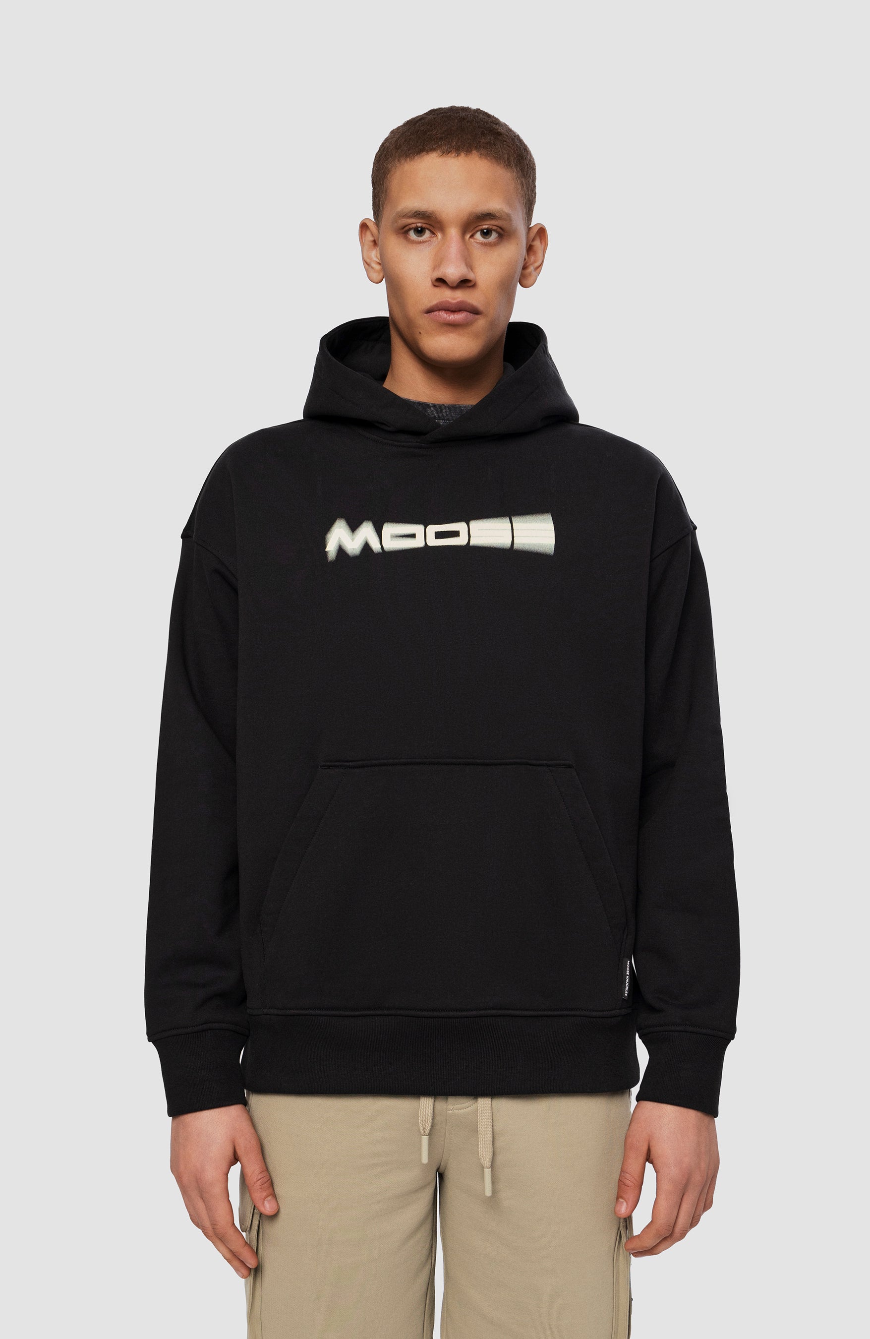 Graphic-pattern hoodie DAMIEN