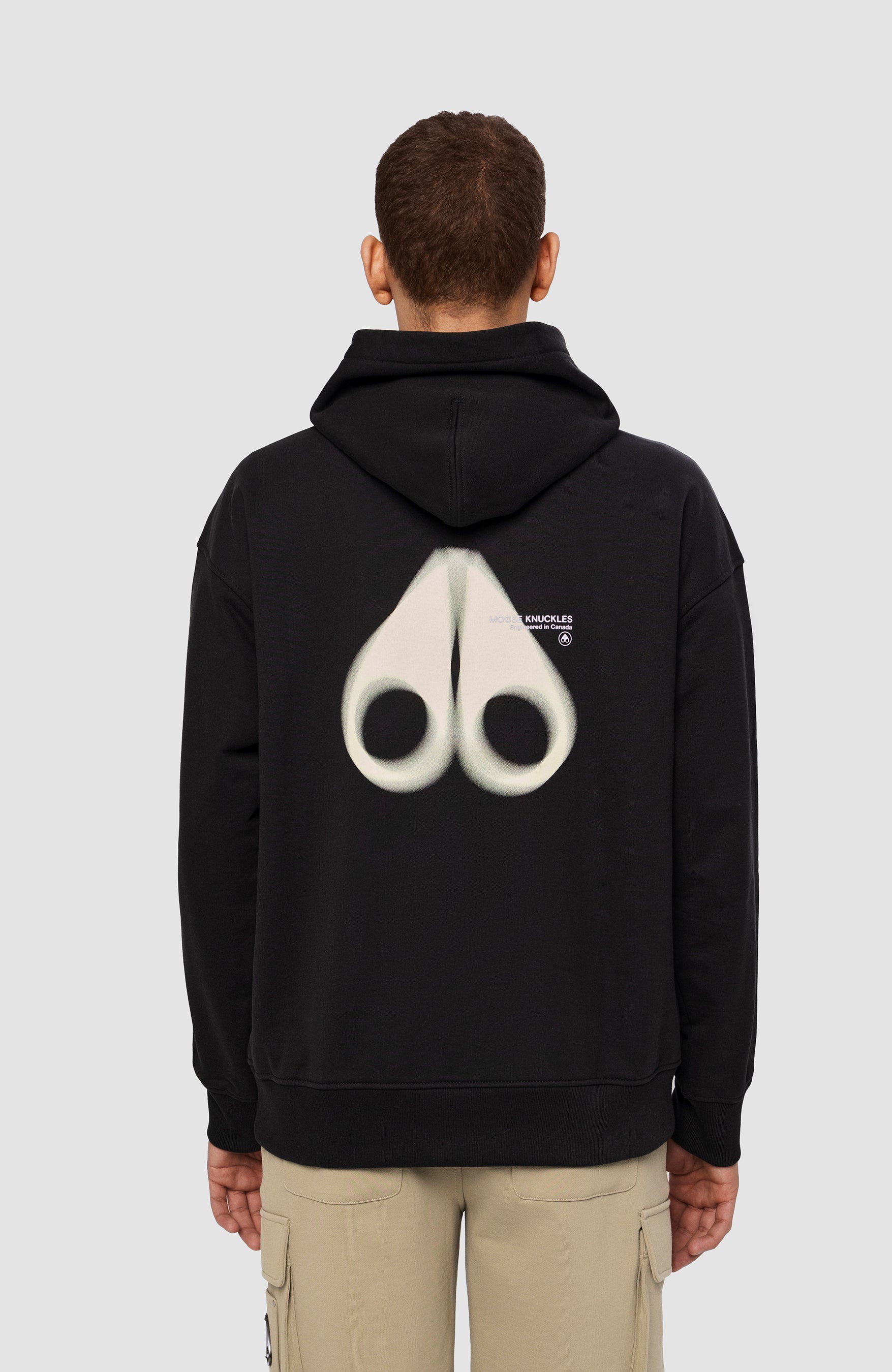 Graphic-pattern hoodie DAMIEN