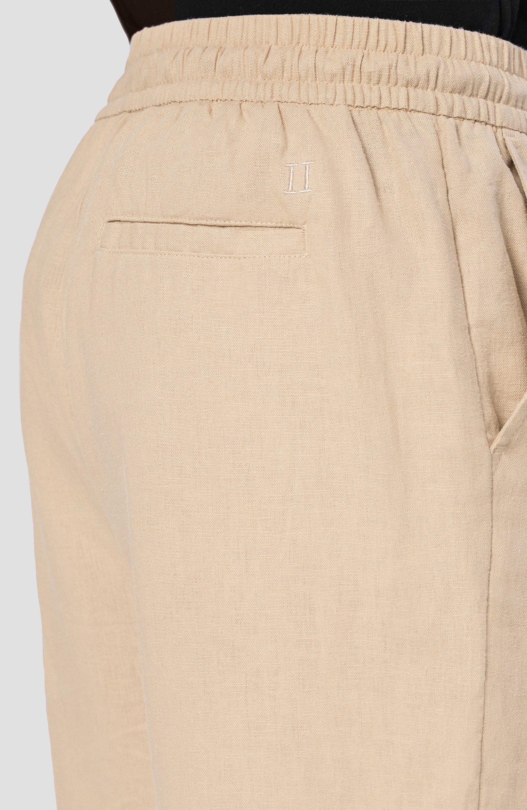 Les deux Neutral Drawstring linen shorts otto image 6