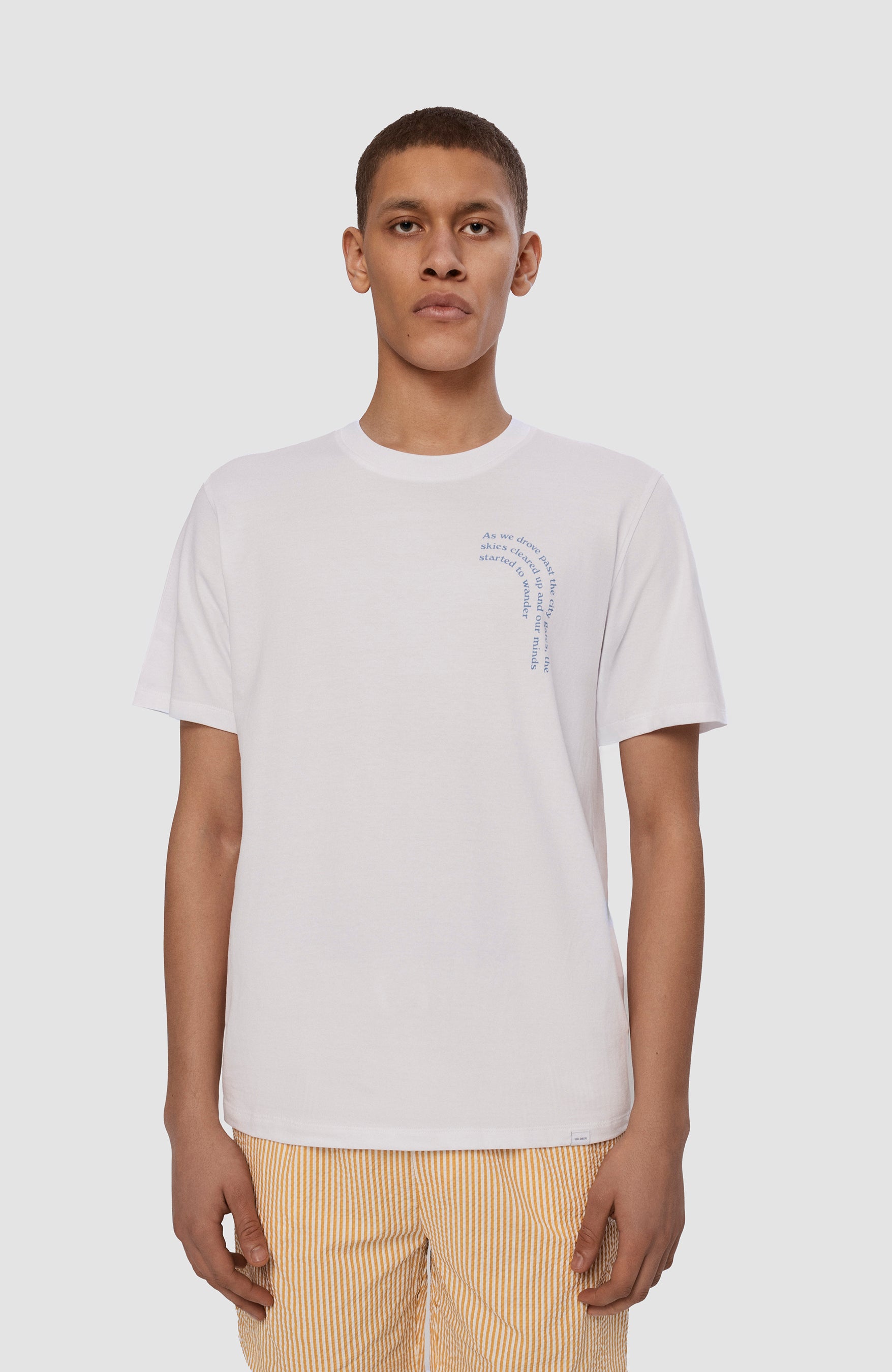 Text-printed t-shirt COASTAL