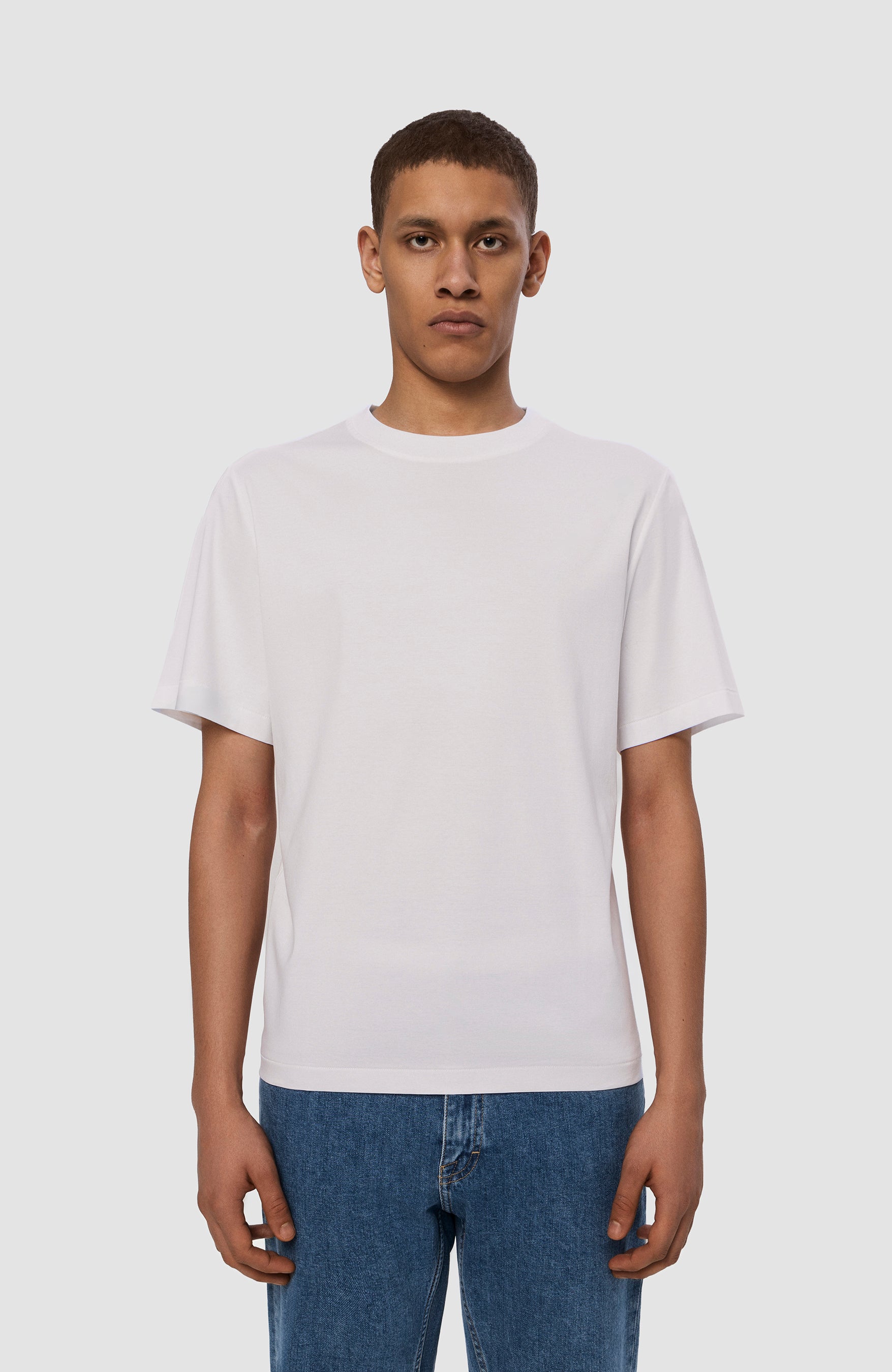 Mercerized relaxed-fit t-shirt LOGRA