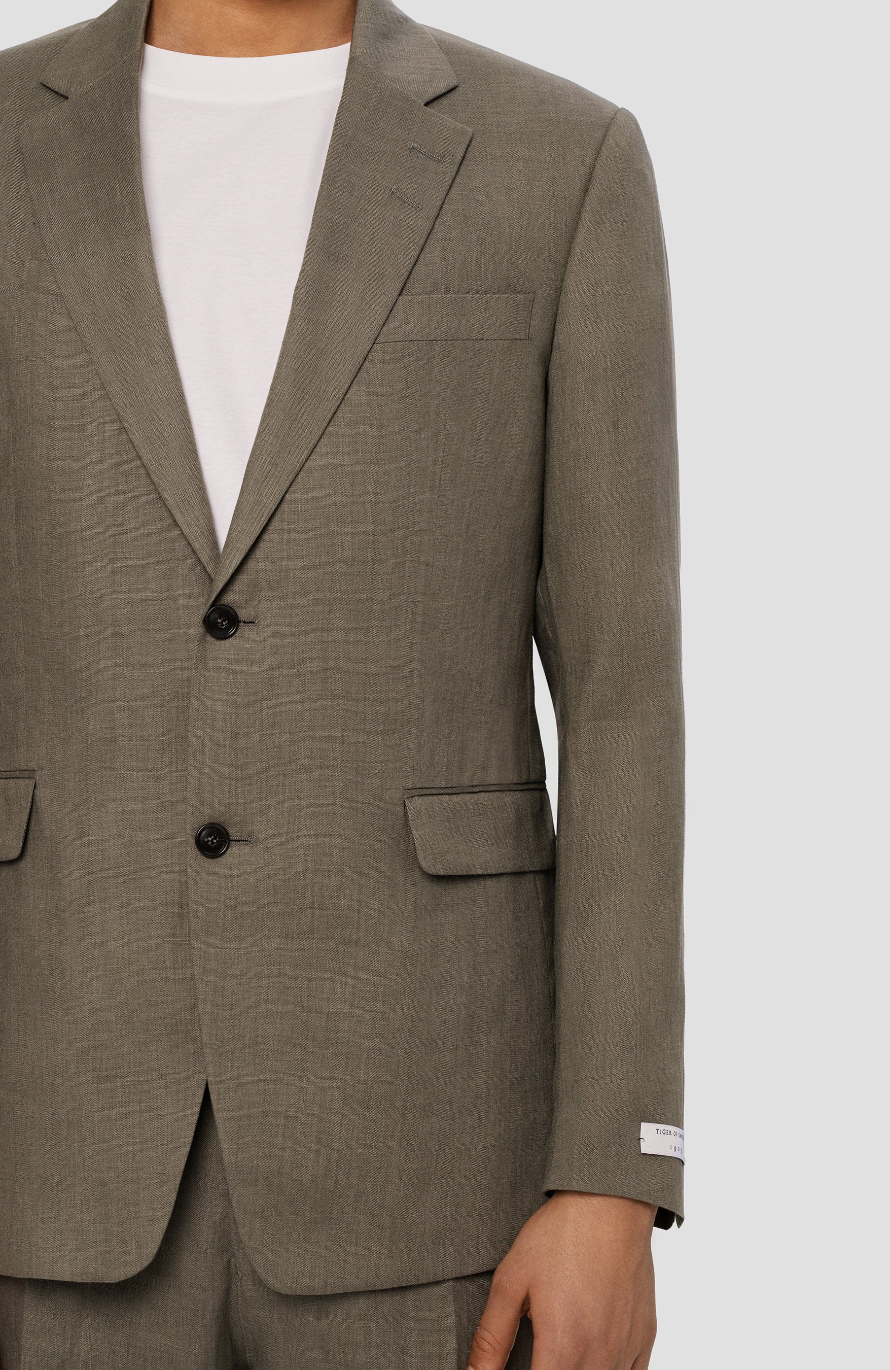 Tiger of sweden Green Linen blazer justinn image 6