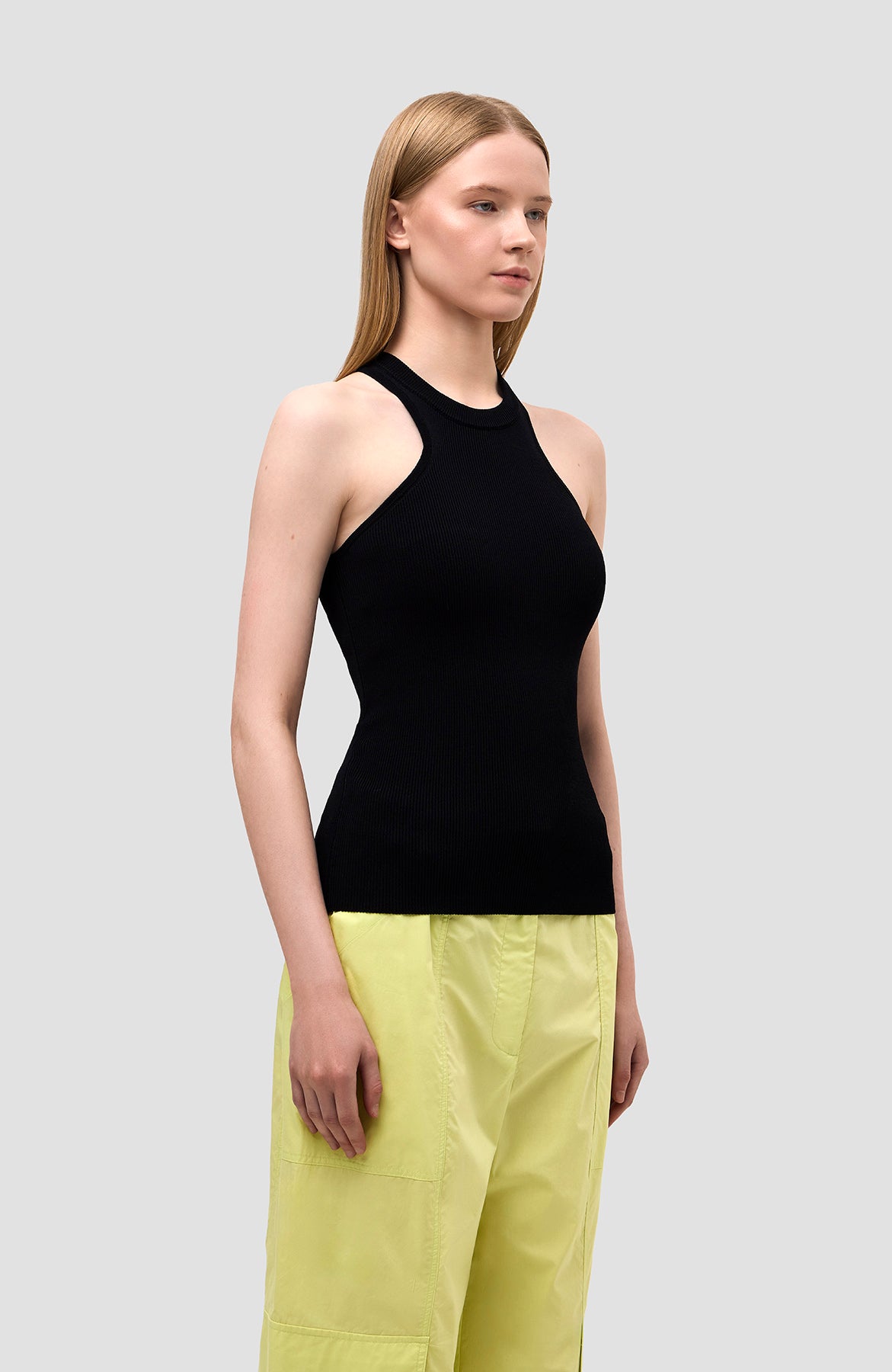 Erika cavallini Black Ribbed tank top image 3