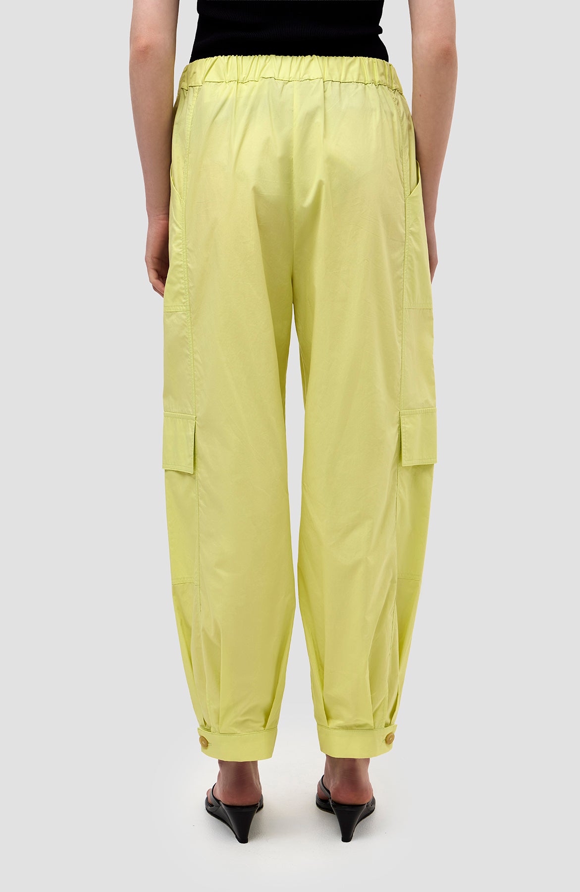 Erika cavallini Yellow Tapered-leg cargo trousers image 5