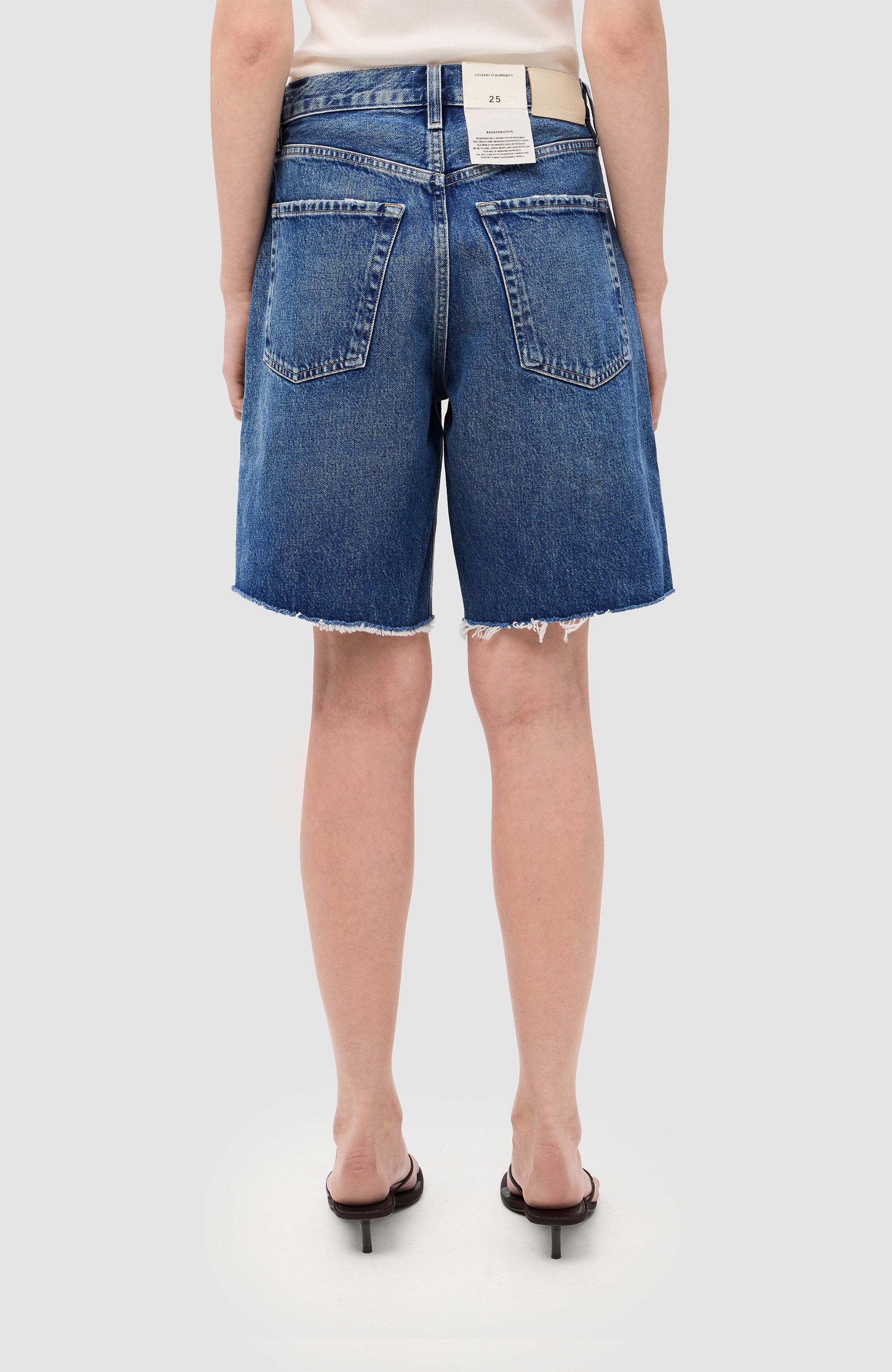 Citizens of humanity Blue Relaxed-fit denim shorts ayla image 4