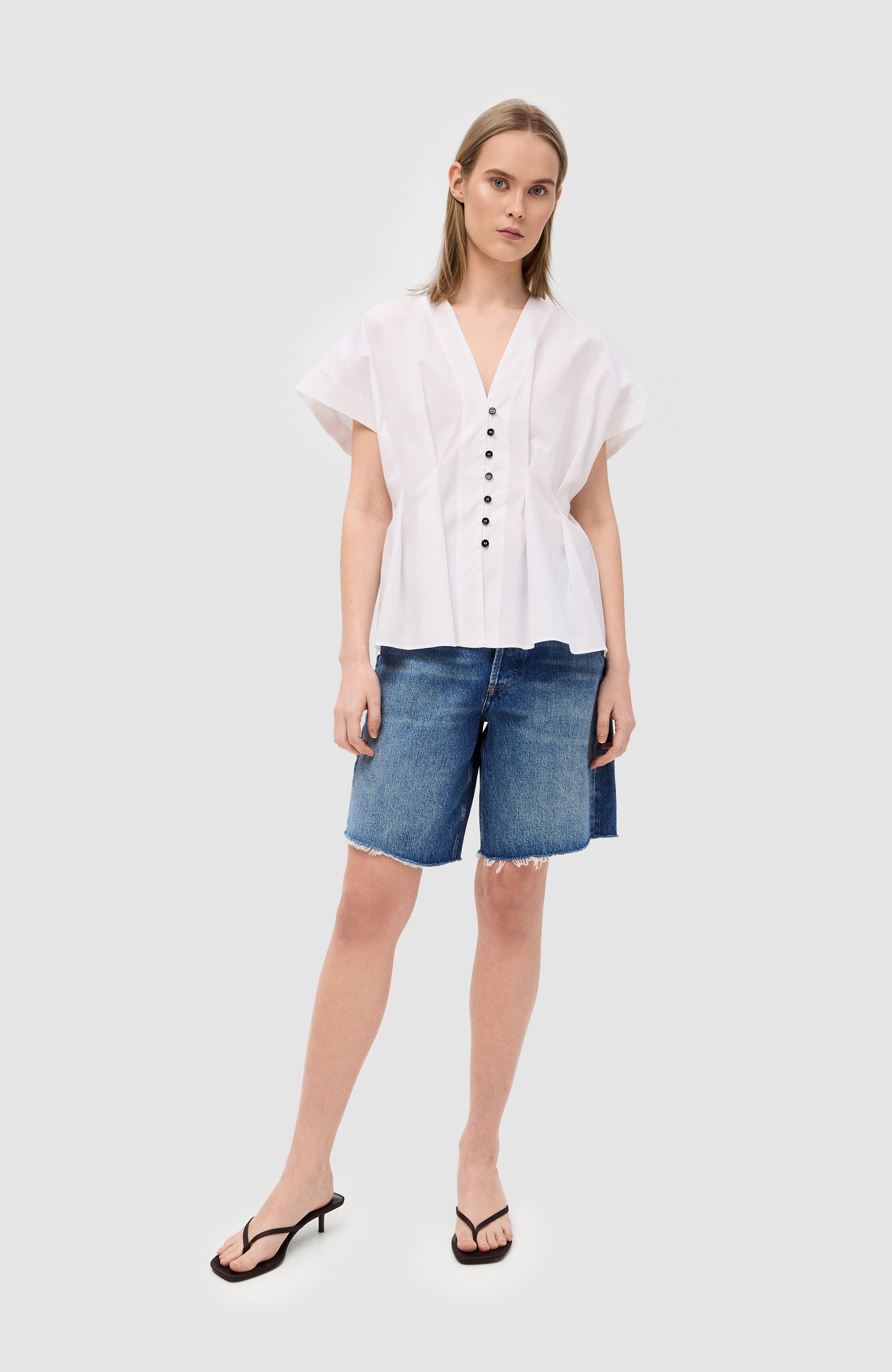Citizens of humanity Blue Relaxed-fit denim shorts ayla image 7