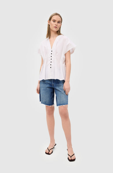 Relaxed-fit denim shorts AYLA