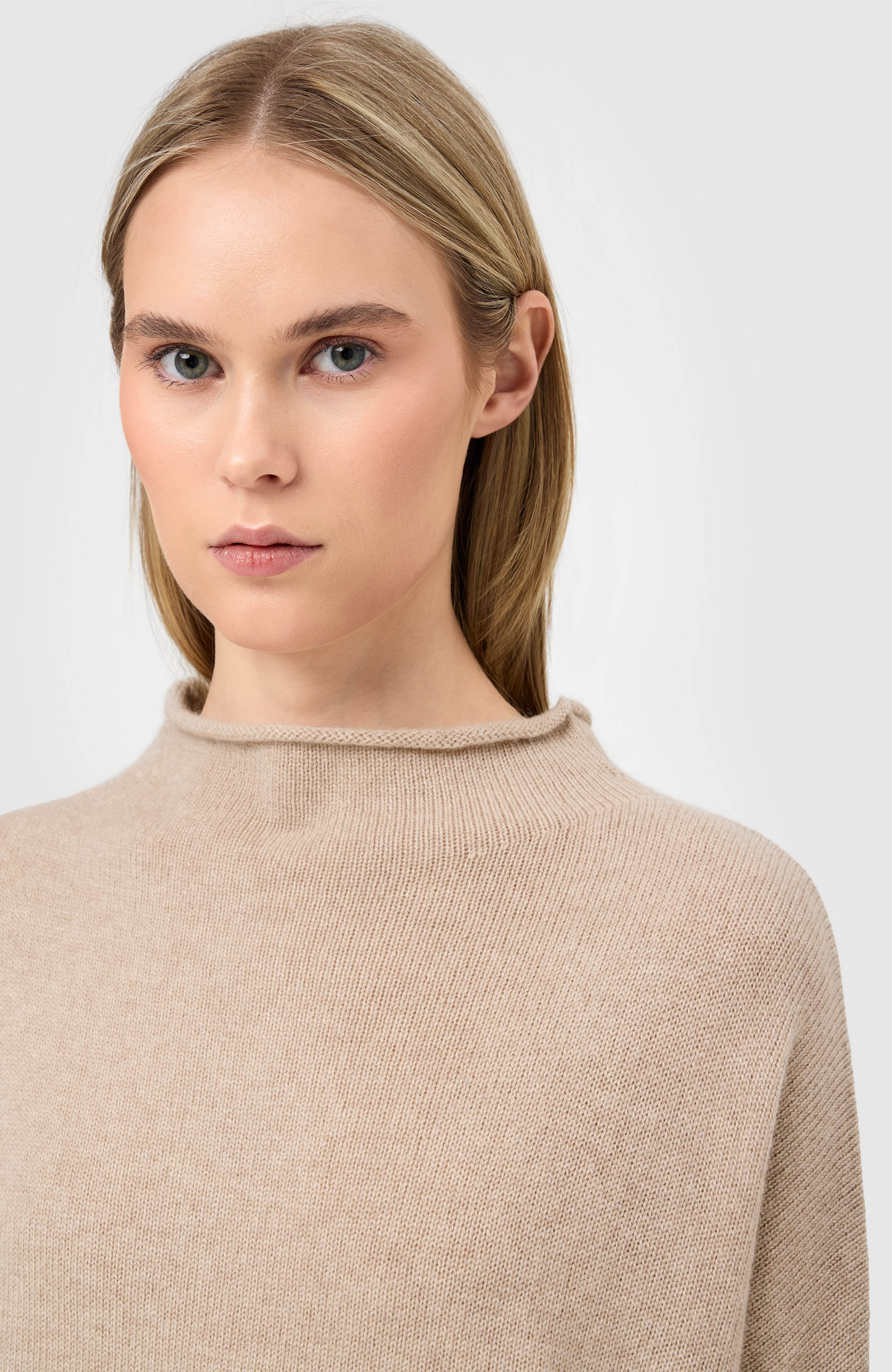Rollneck cashmere sweater SANDY