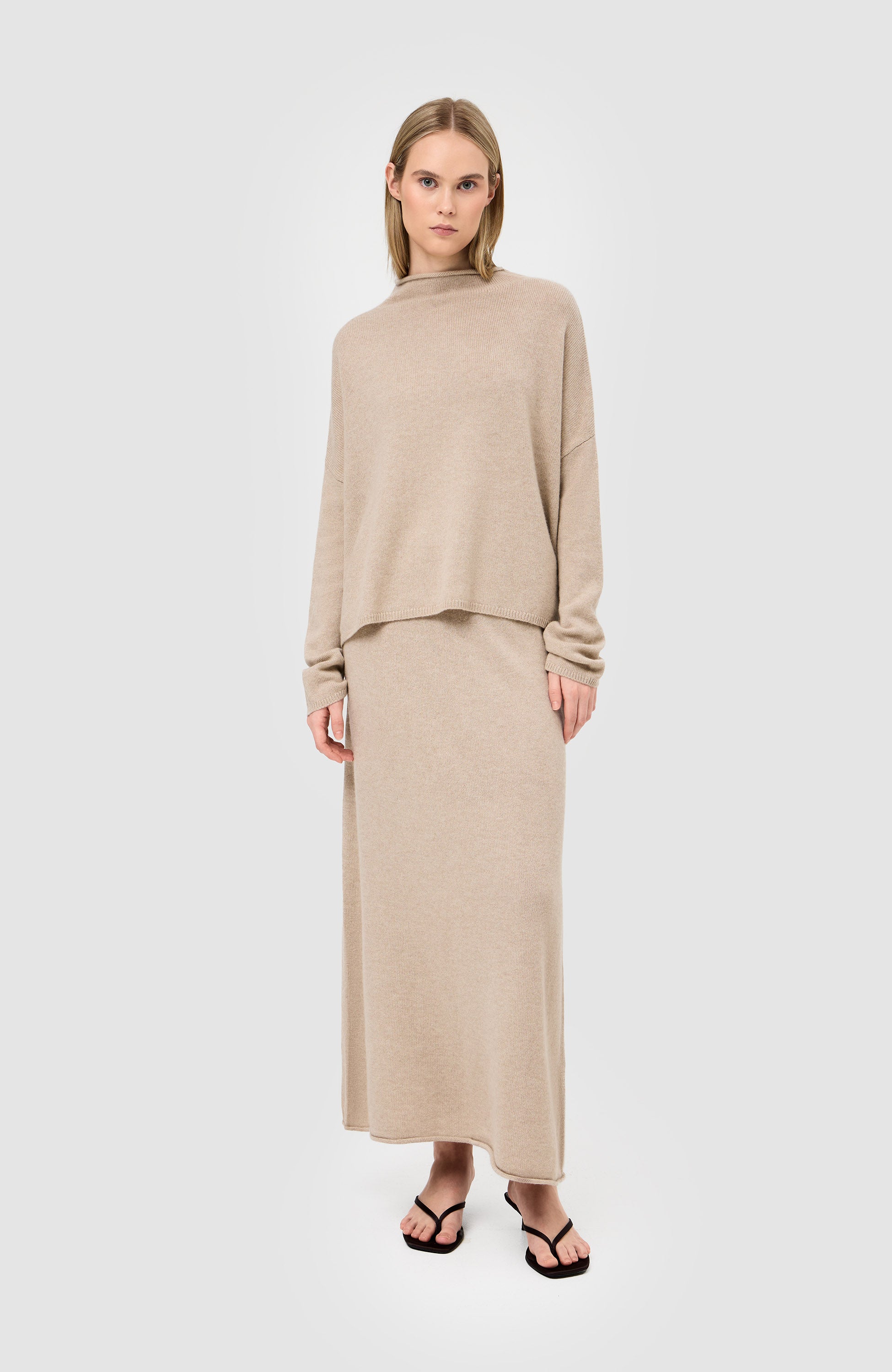 Cashmere midi skirt ELIN