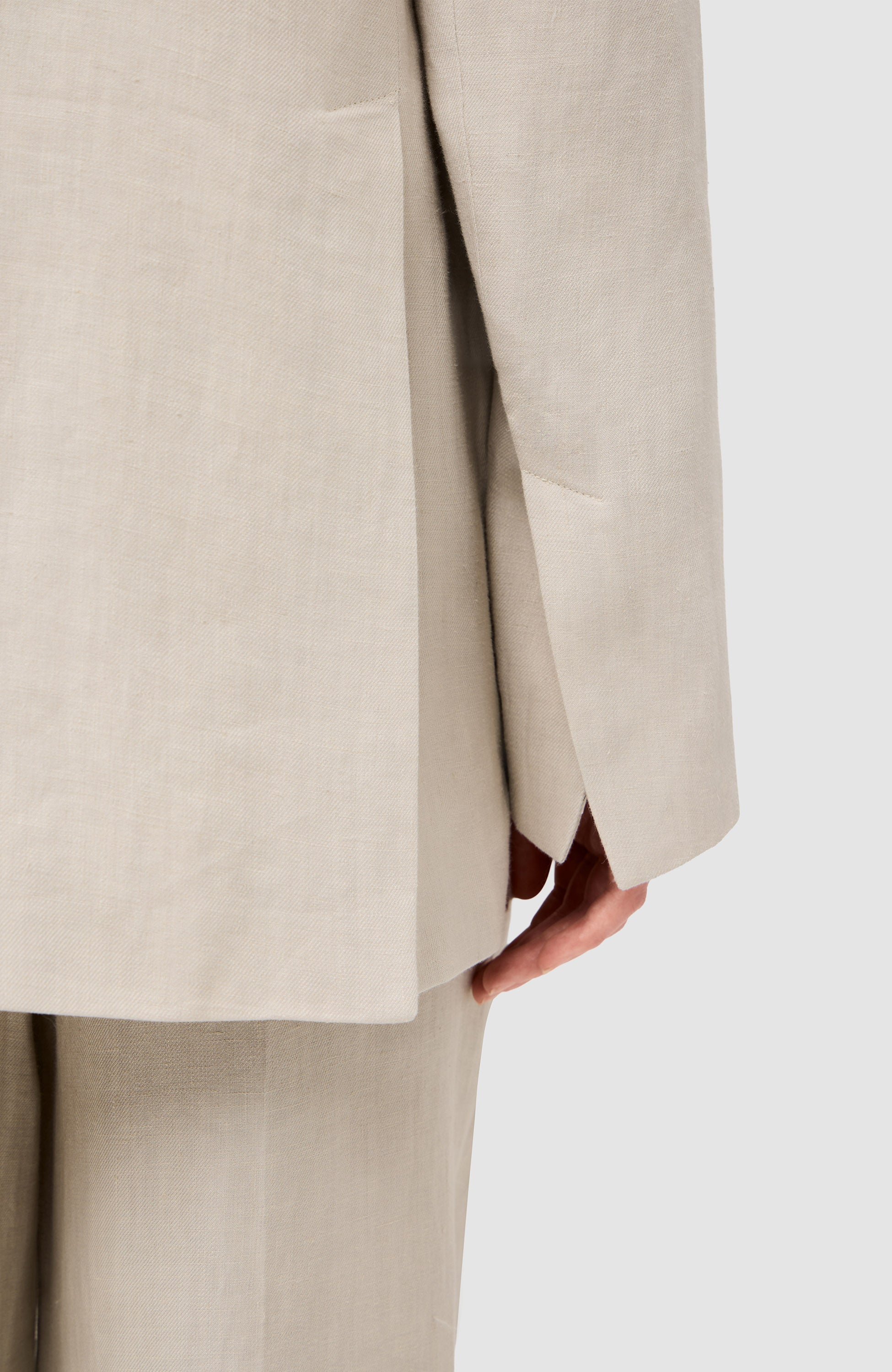 House of dagmar Neutral Classic linen blazer image 6