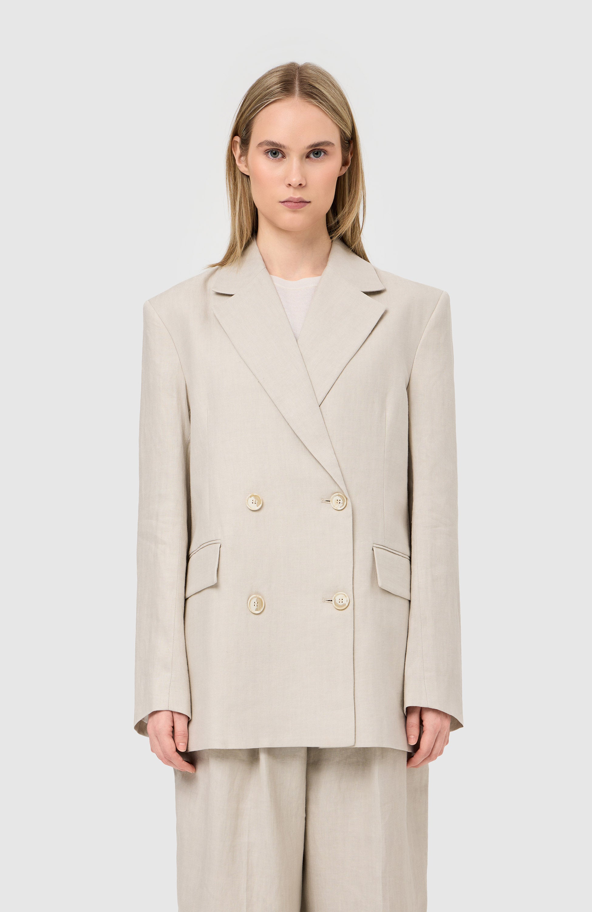 Classic linen blazer