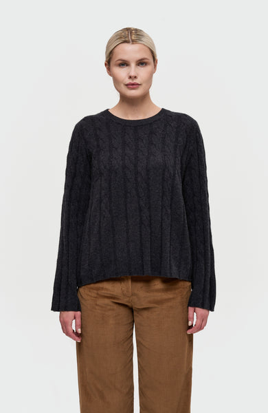 Cashmere blend cable knit