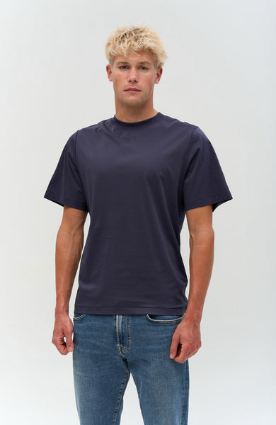 Mercerized relaxed-fit t-shirt LOGRA