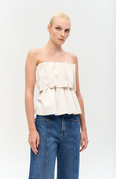 Sculpted tube top