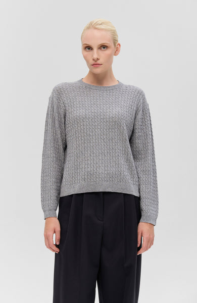 Sweter z okrągłym dekoltem