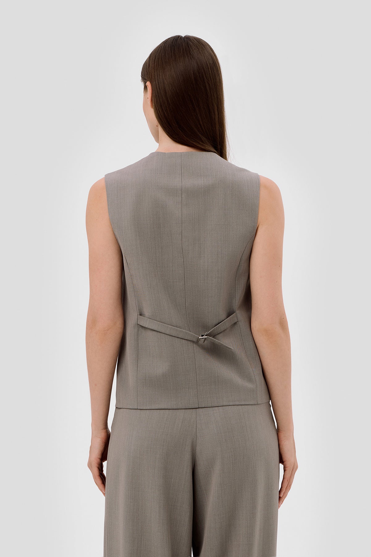 Beige brown Beige Ülikonnavest image 4