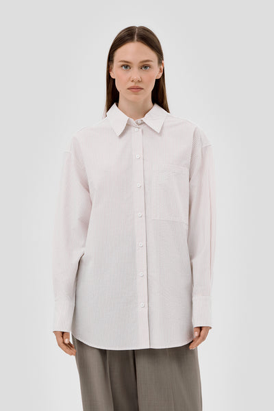 Oversized striped shirt