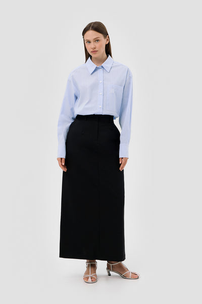 Tailored maxi skirt
