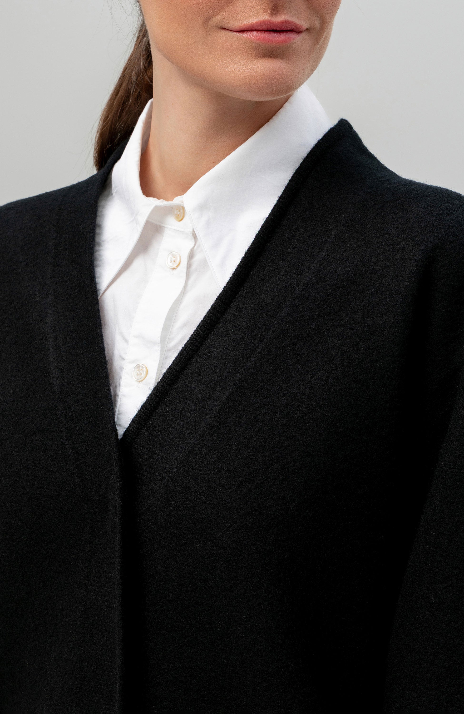 House of dagmar Black Long wool cardigan image 7