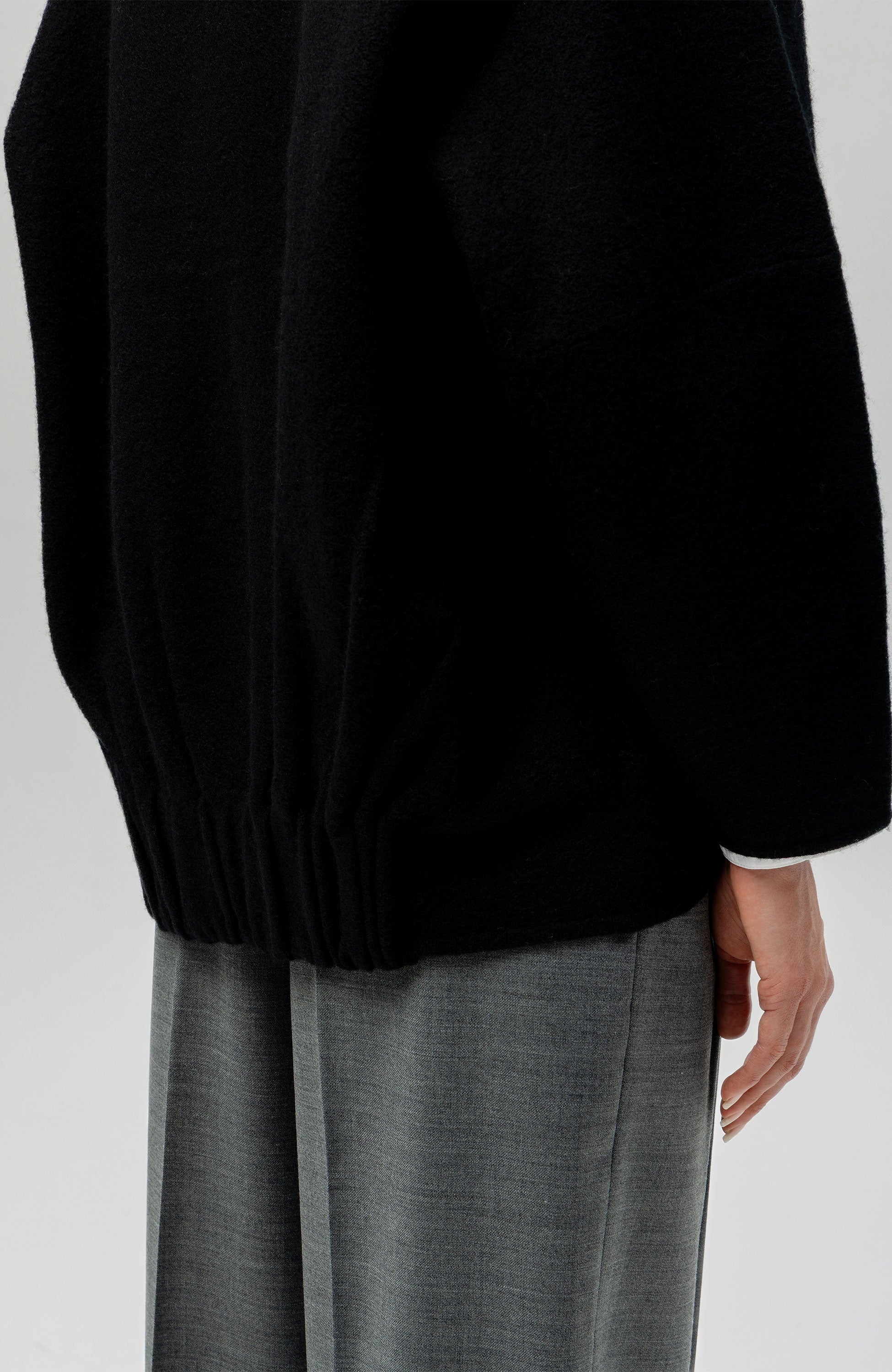 House of dagmar Black Long wool cardigan image 8