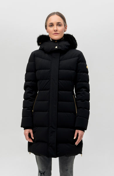 Gold-detail down parka WATERSHED