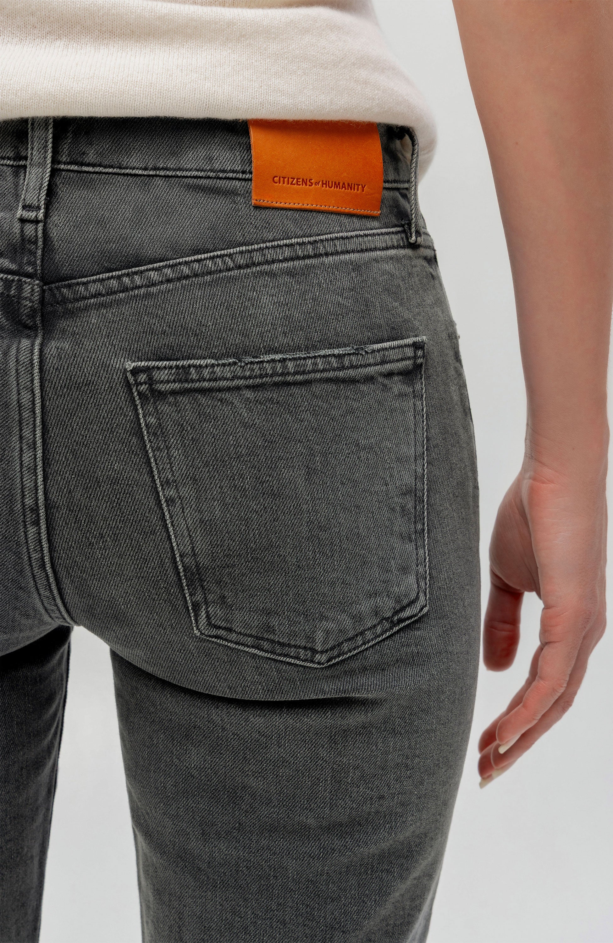 Citizens of humanity Grey Mid-rise cigarette jeans skyla image 7