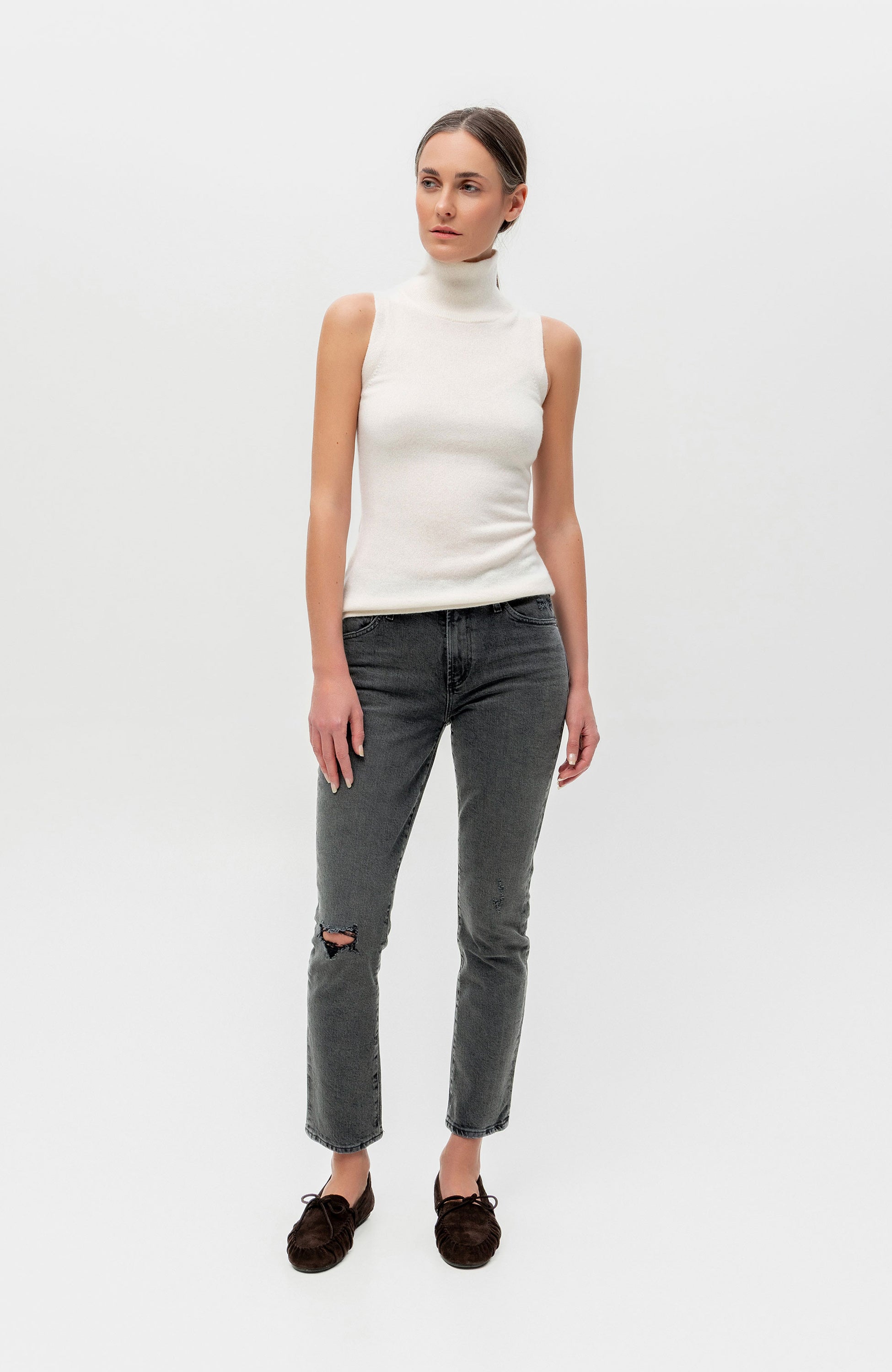 Citizens of humanity Grey Mid-rise cigarette jeans skyla image 8