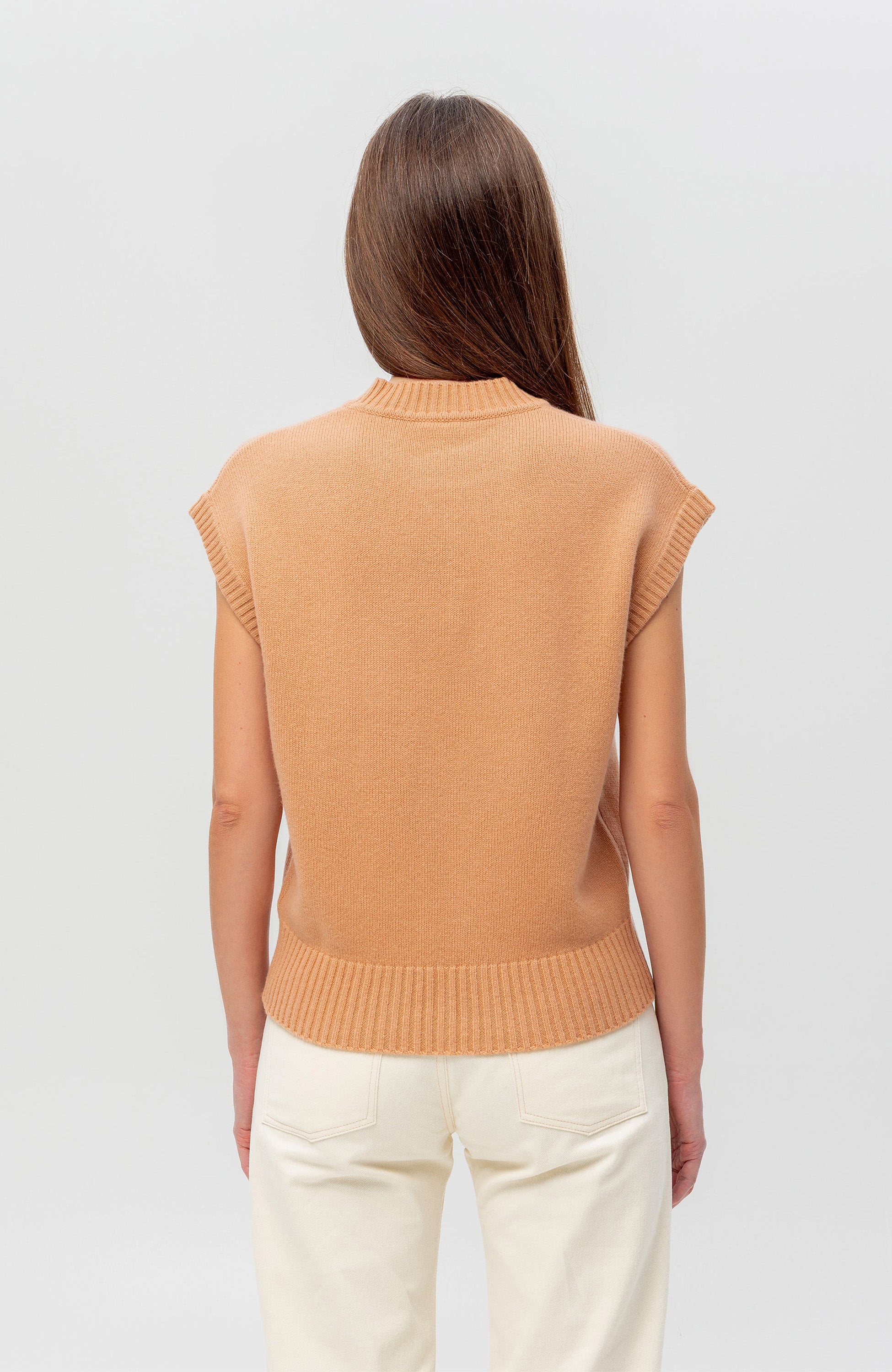 Ftc cashmere Pink Roundneck cashmere vest image 4