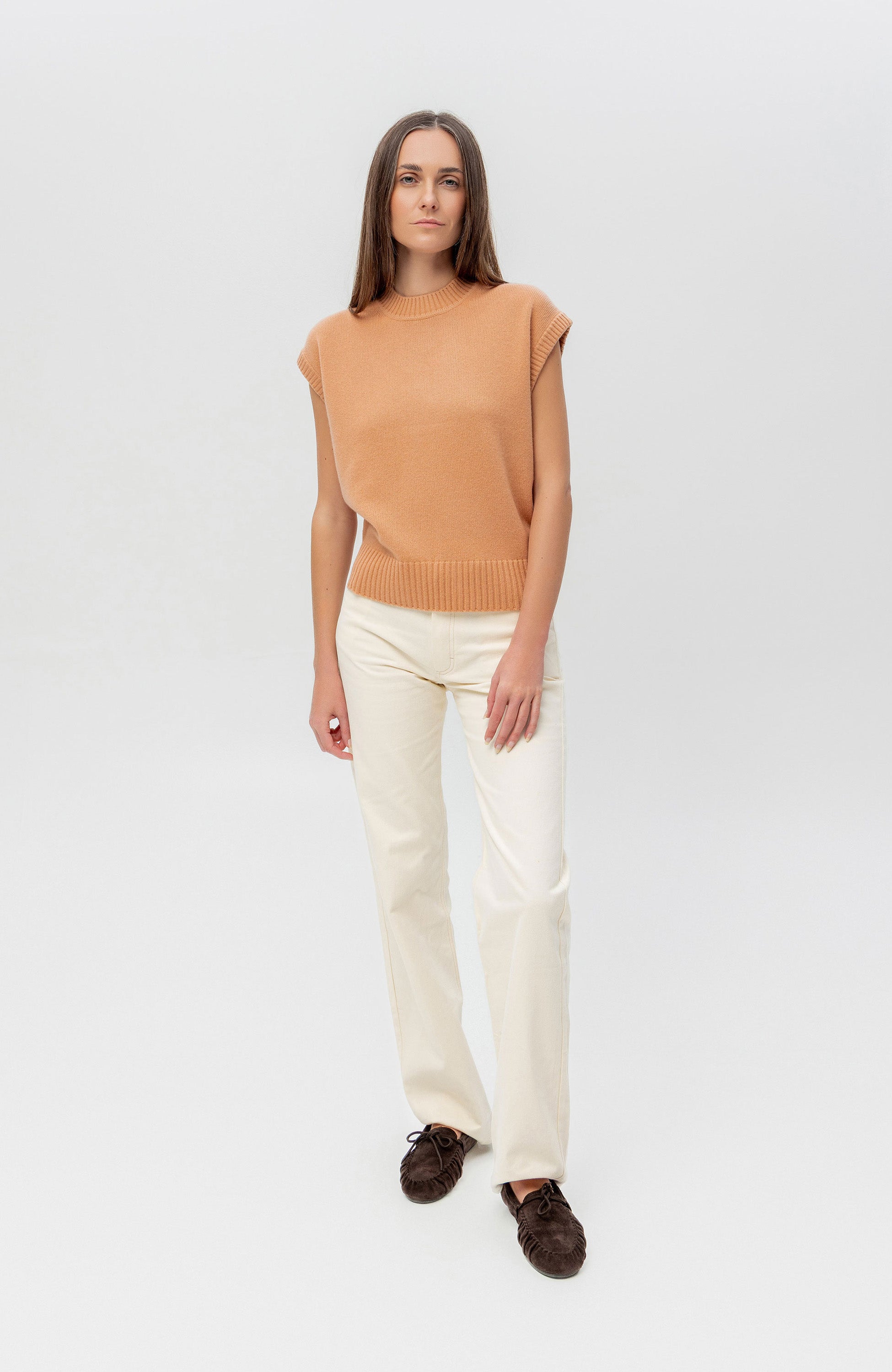 Ftc cashmere Pink Roundneck cashmere vest image 6