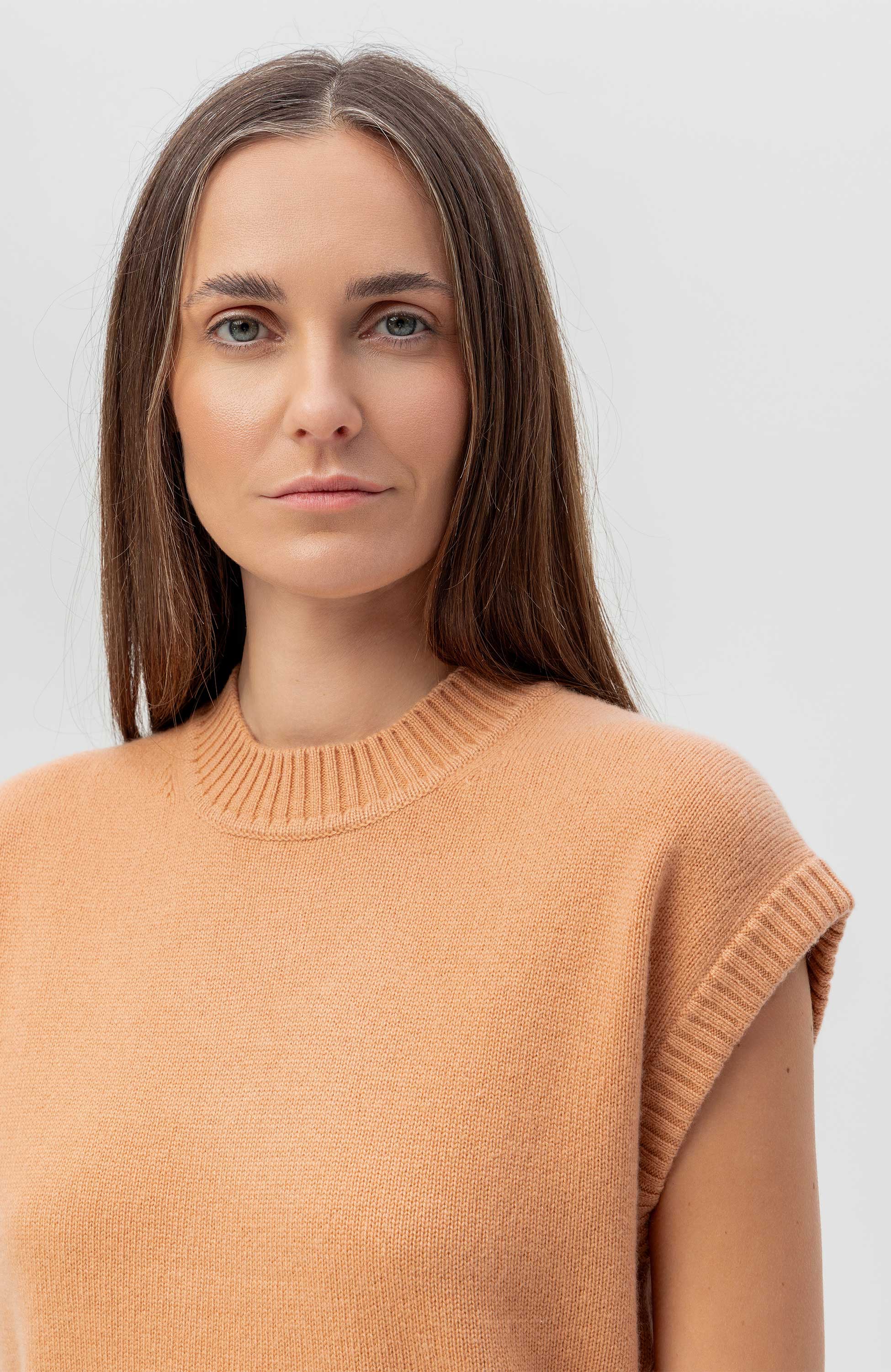 Ftc cashmere Pink Roundneck cashmere vest image 5