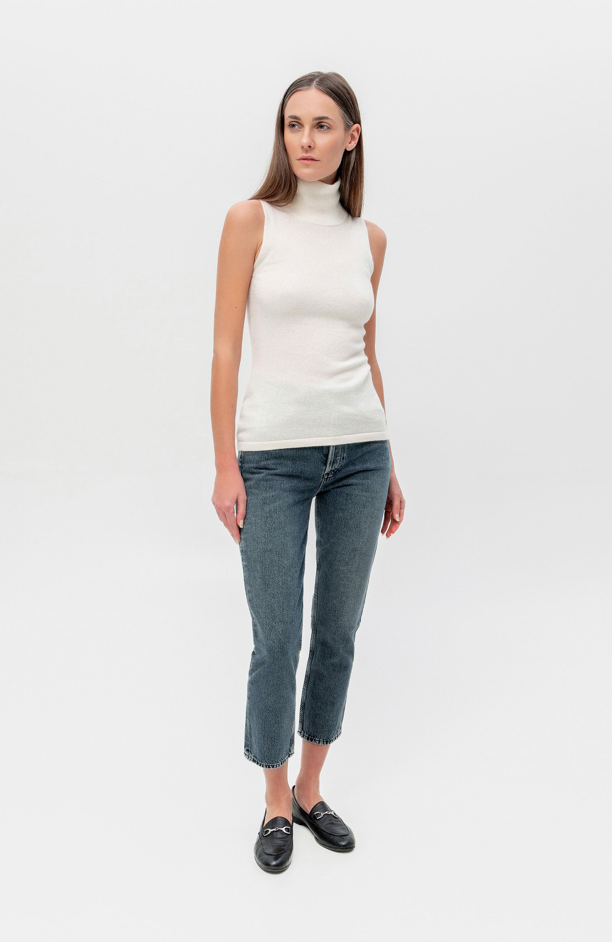 Jeansy straight cropped RILEY