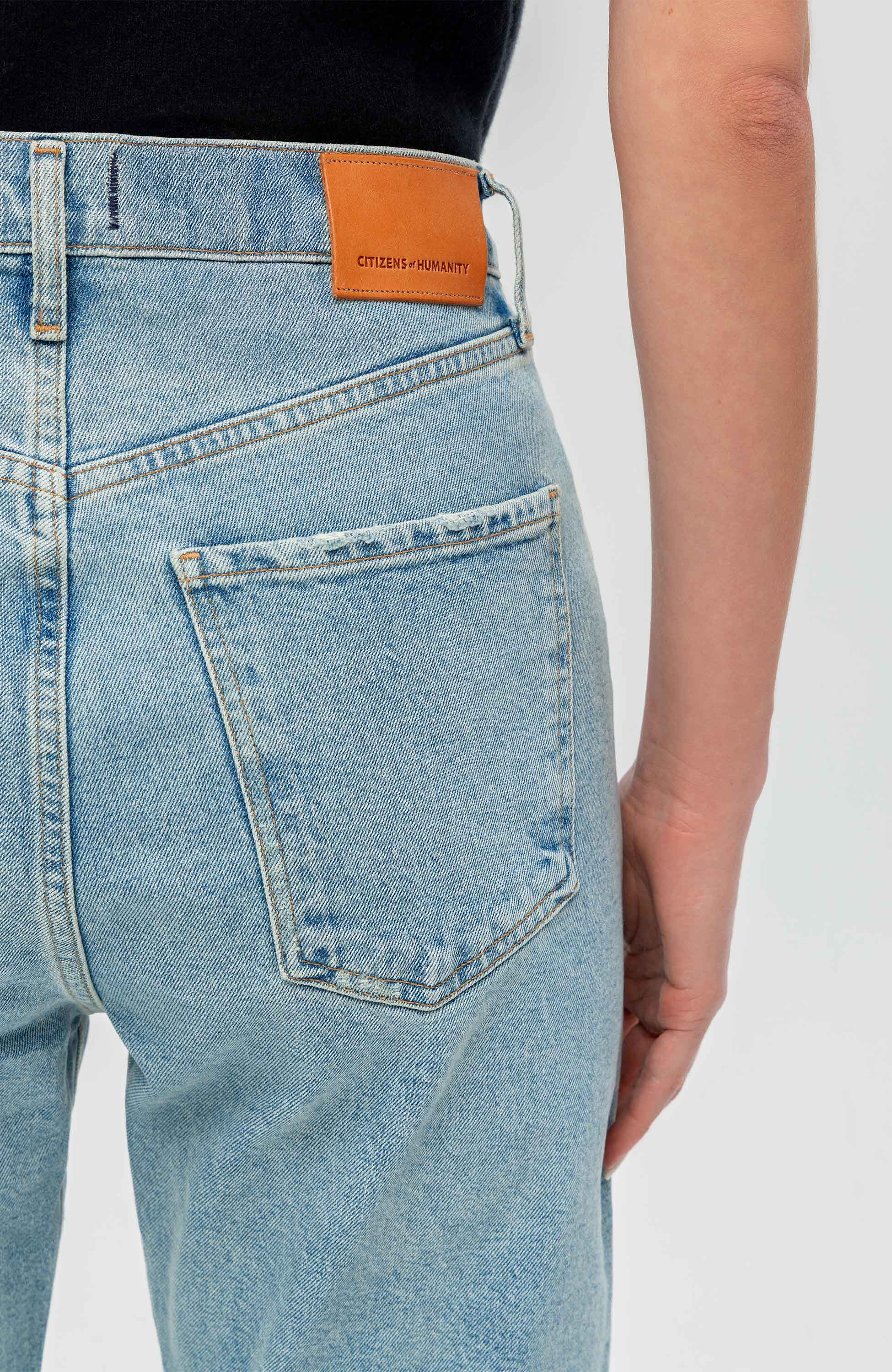 Citizens of humanity Blue High-rise relaxed jeans eva image 7