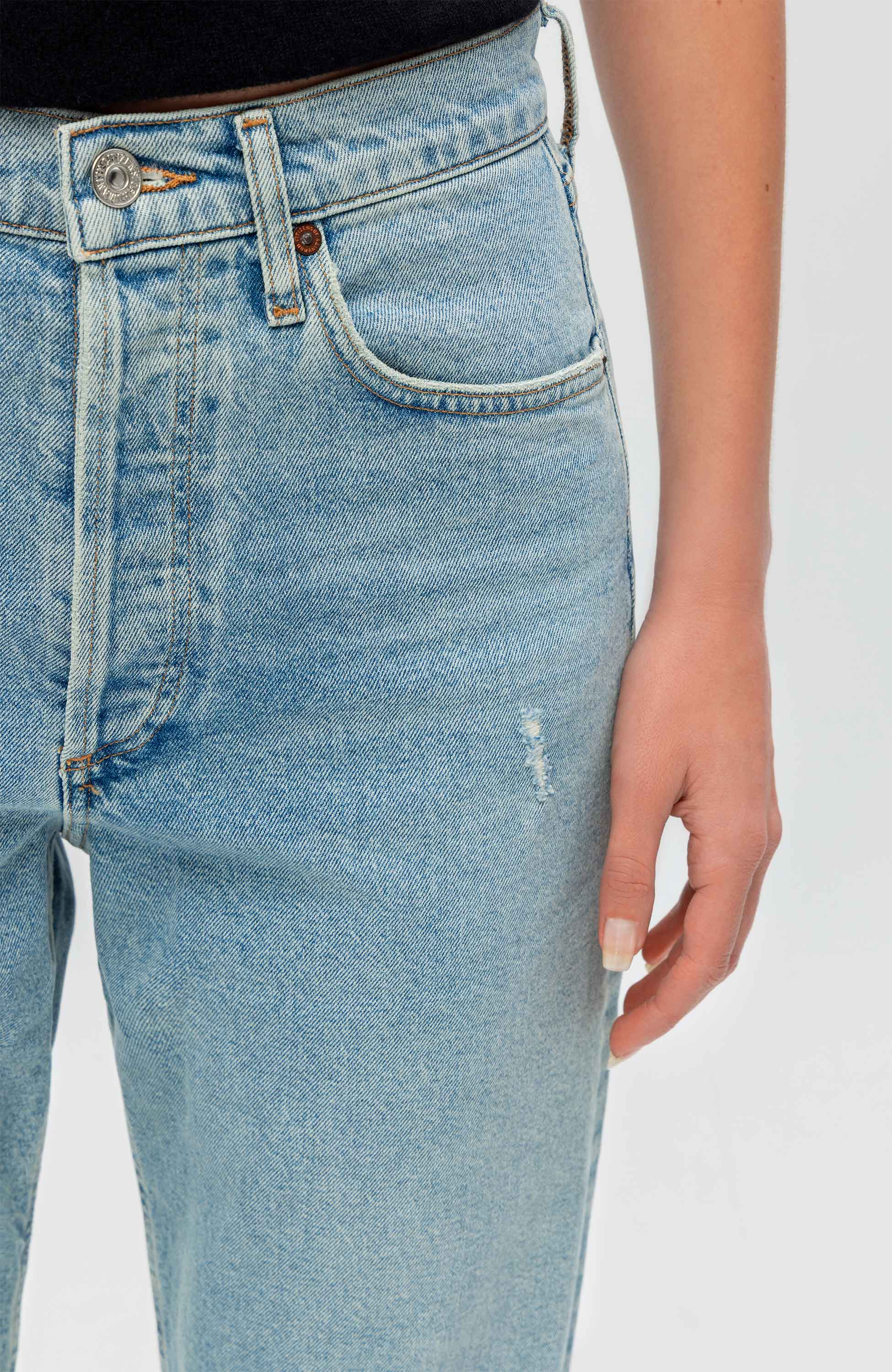 Citizens of humanity Blue High-rise relaxed jeans eva image 6