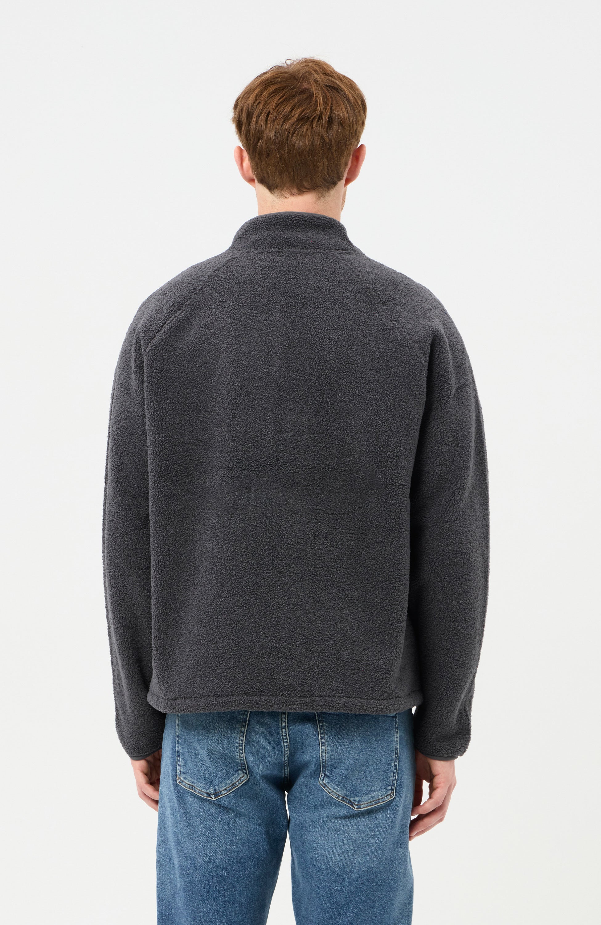 LES DEUX Teddy jacket CREED Grey | Shop at BEIGE | BROWN