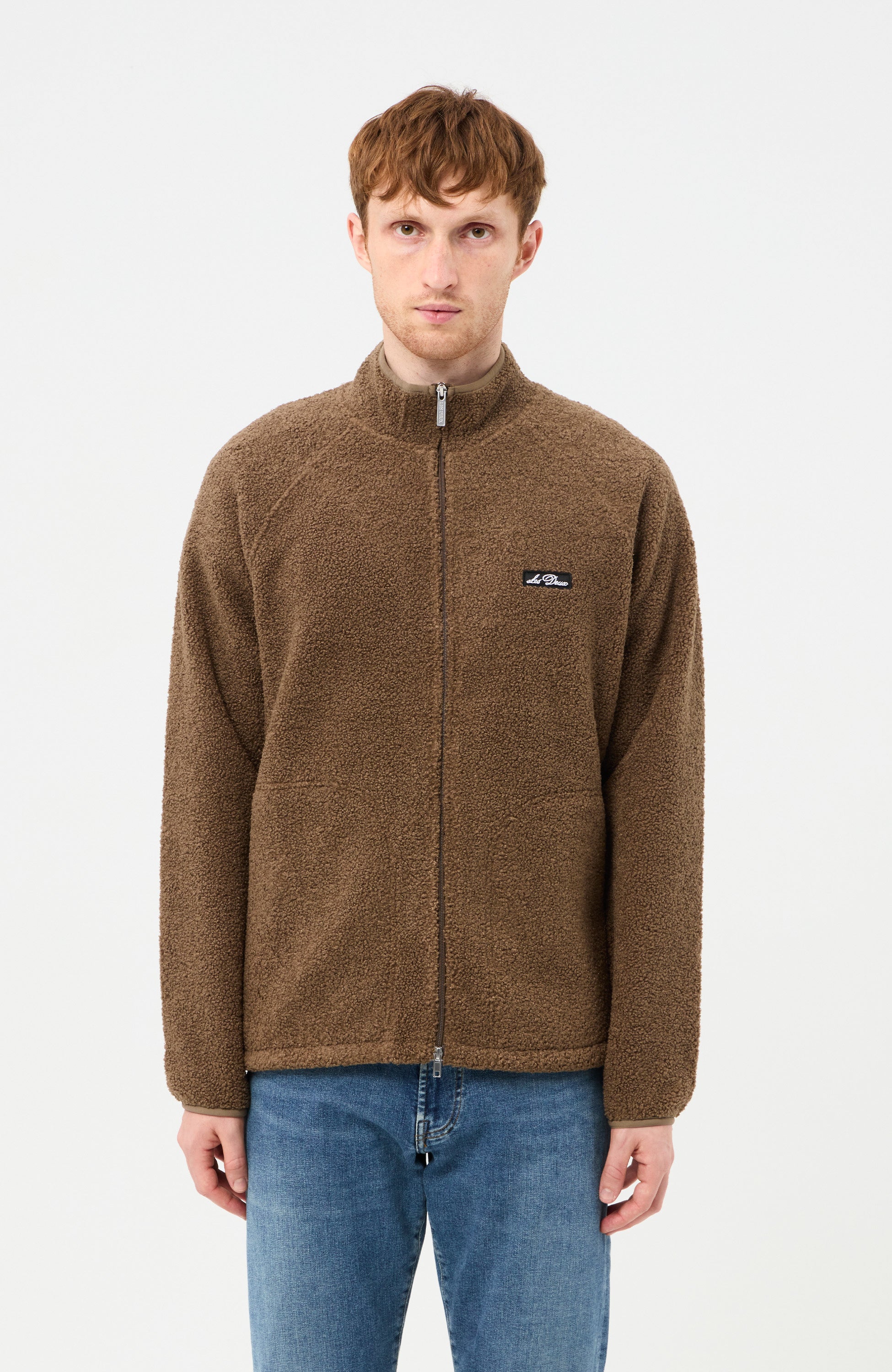 LES DEUX Teddy jacket CREED Grey | Shop at BEIGE | BROWN