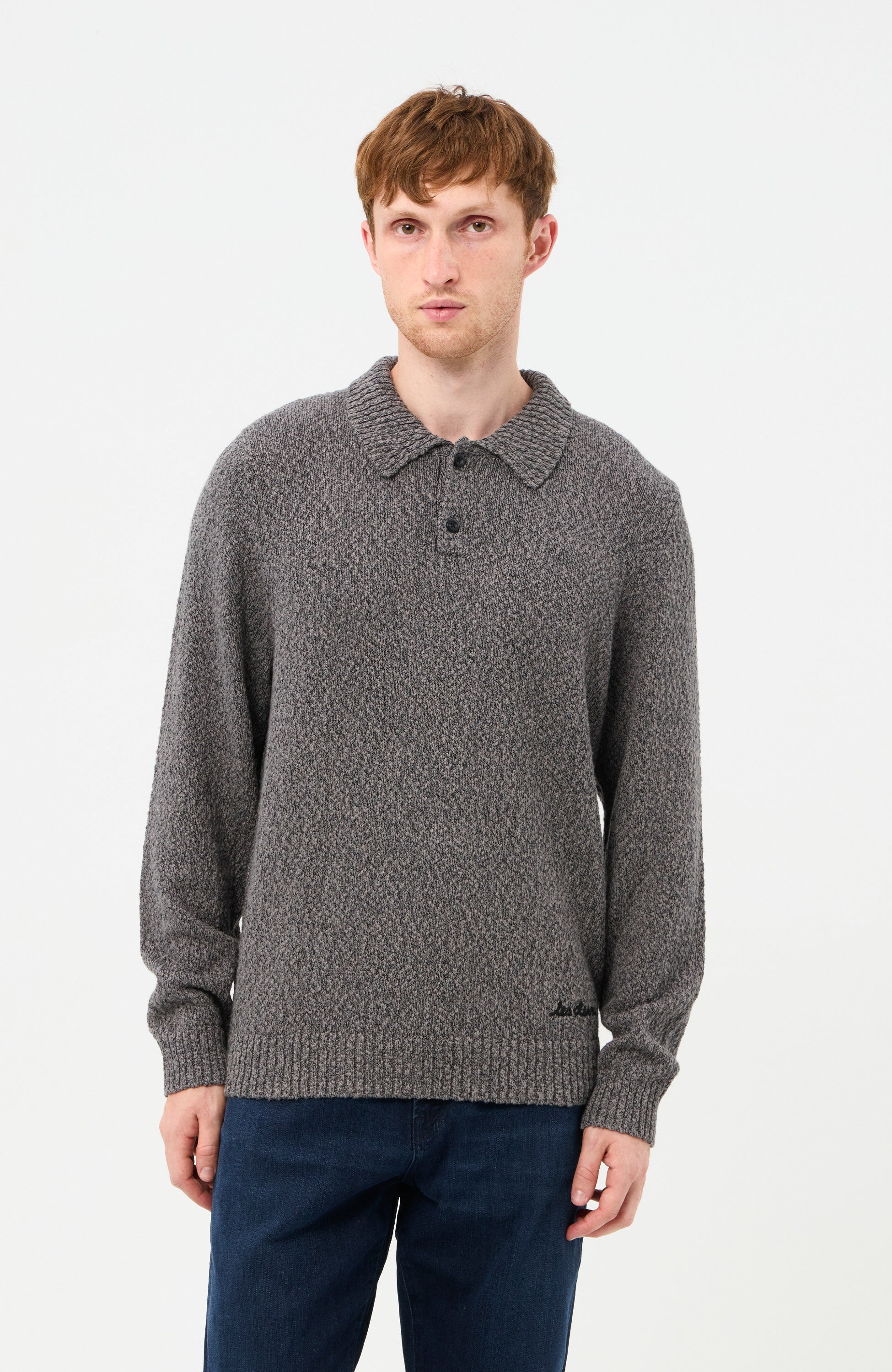 Mouliné knitted polo BILLY