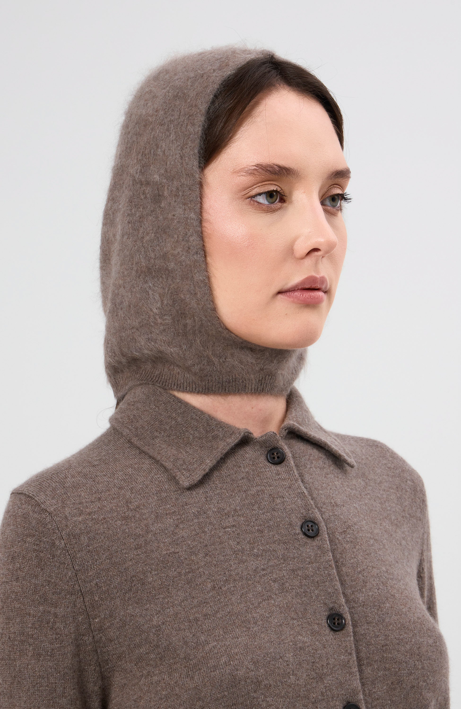 Lisa yang Beige Brushed balaclava image 4