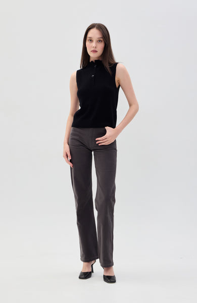 Stovepipe midrise jeans