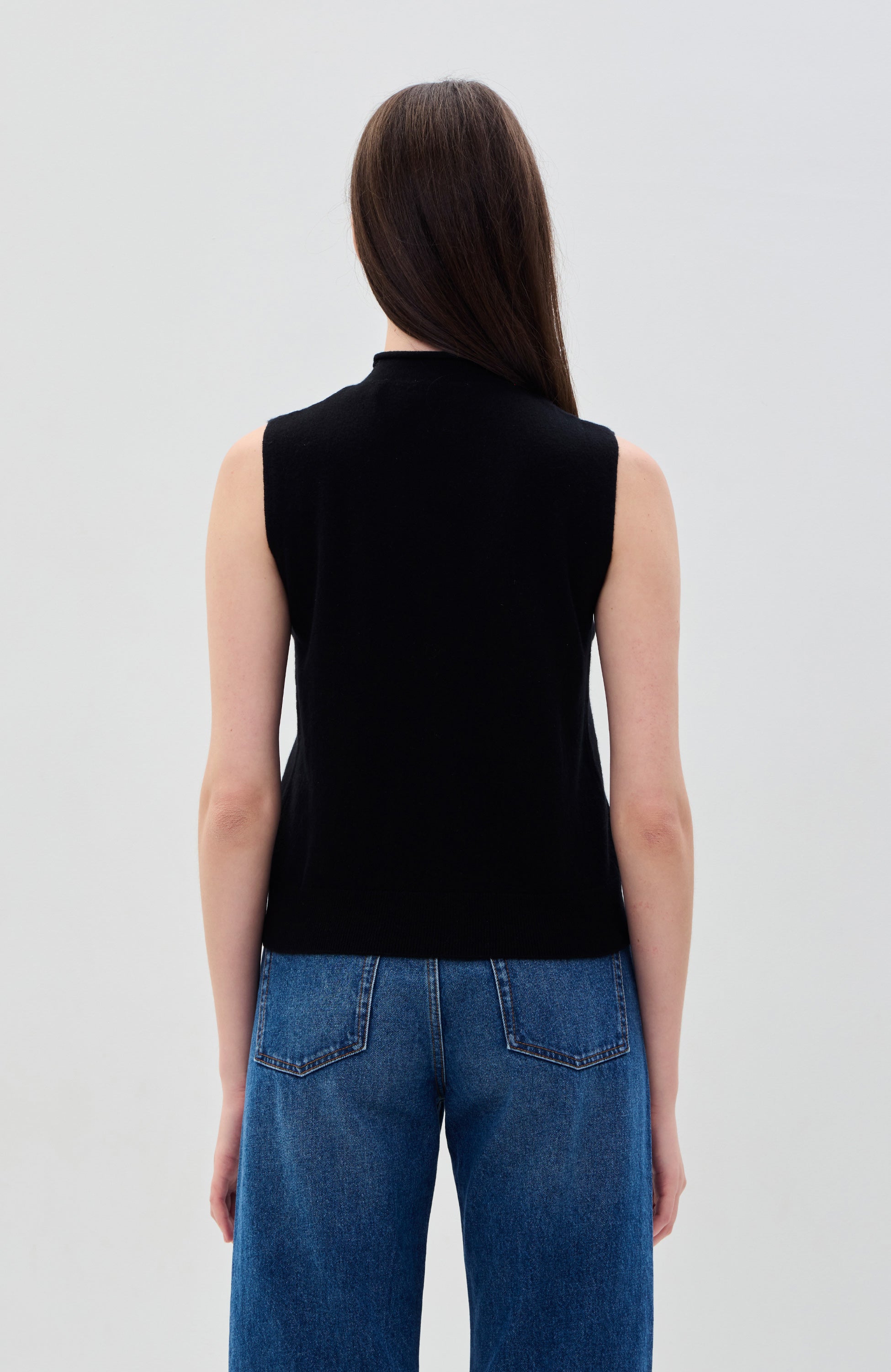 House of dagmar Black Sleeveless knit top image 4