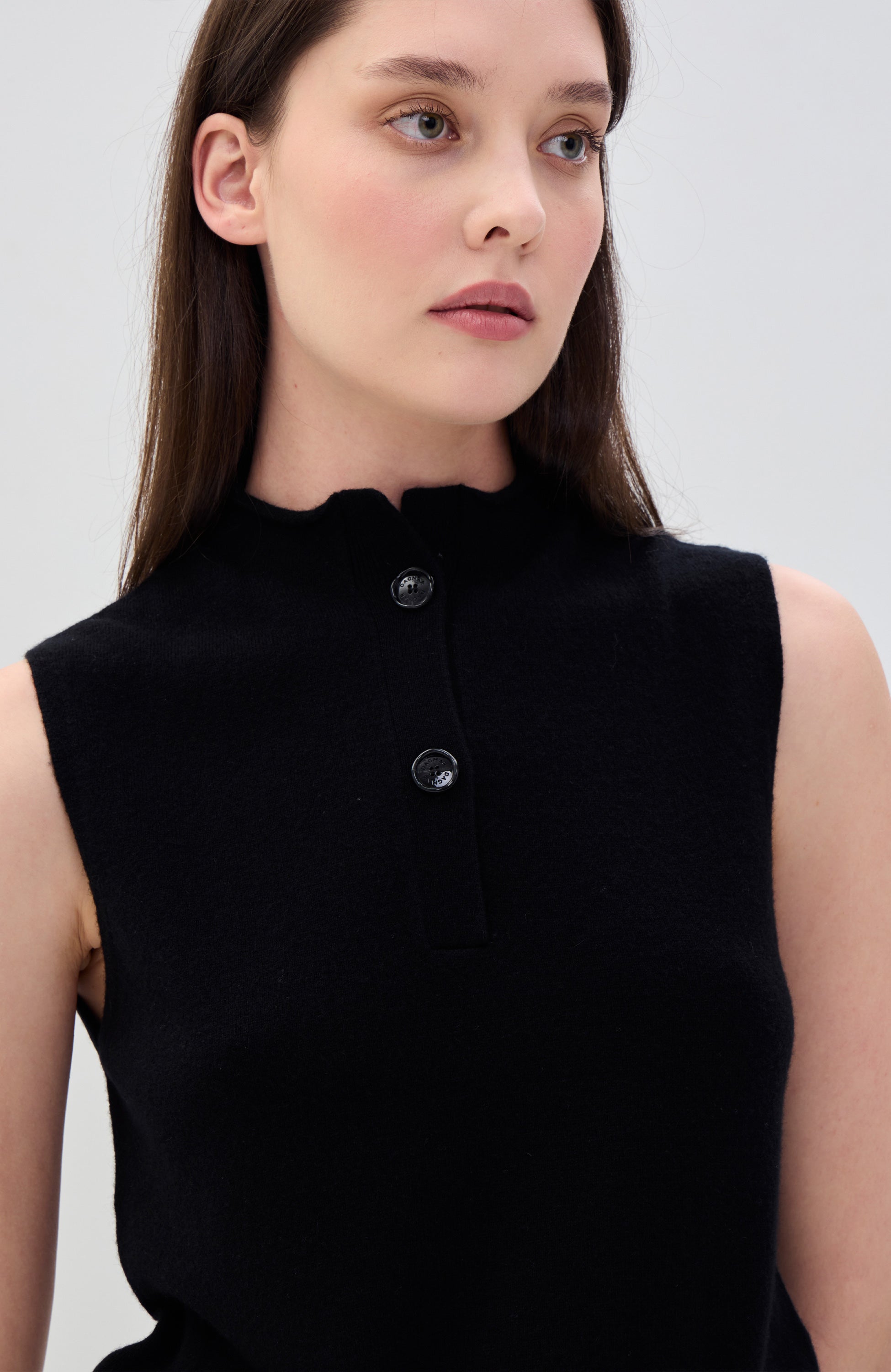 House of dagmar Black Sleeveless knit top image 5