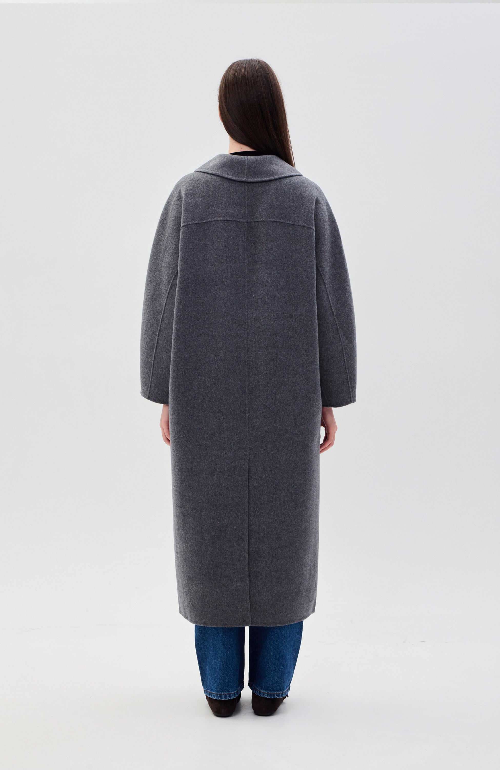 House of dagmar Grey Relaxed double coat image 6